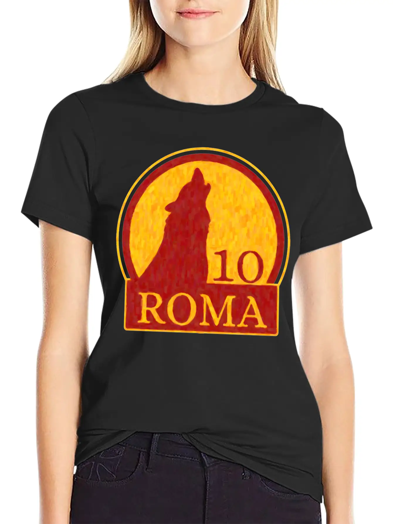 Roma Wolf Soft Cotton Short Sleeve Tee – Unisex Wardrobe Staple