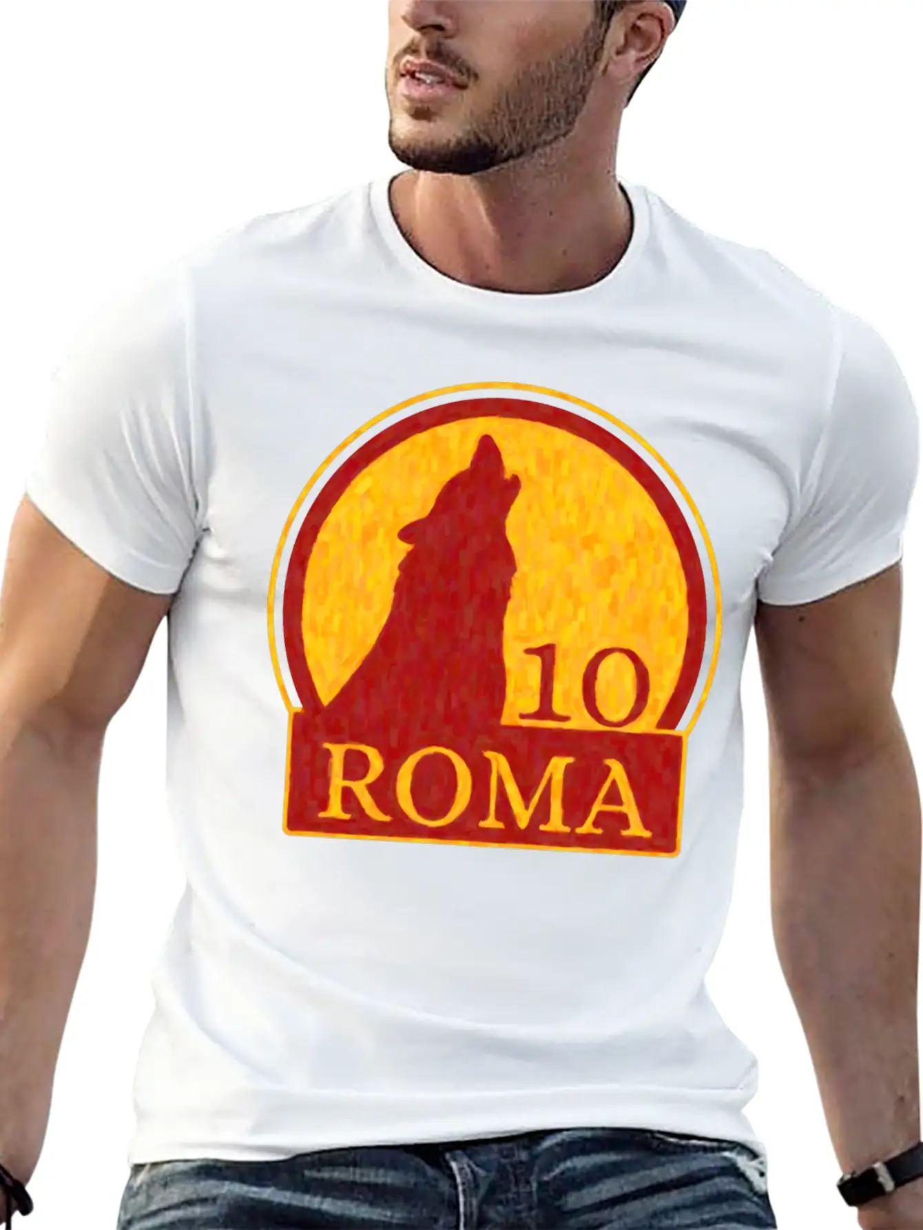 Roma Wolf Soft Cotton Short Sleeve Tee – Unisex Wardrobe Staple