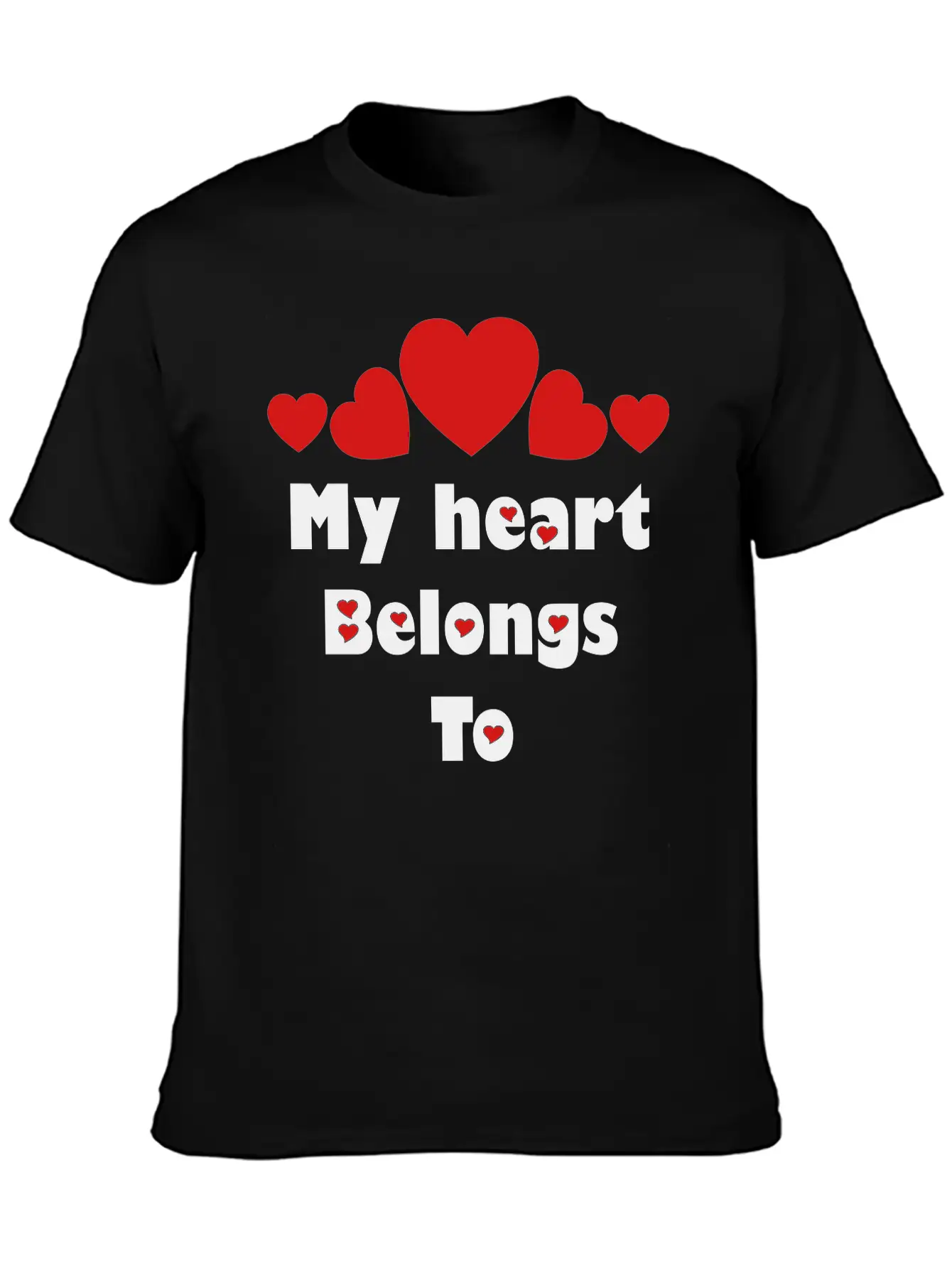 ❤️✦°•Romantic Proposal-My Heart Belongs To Relaxed Everyday Tee – Lightweight And Durable Cotton