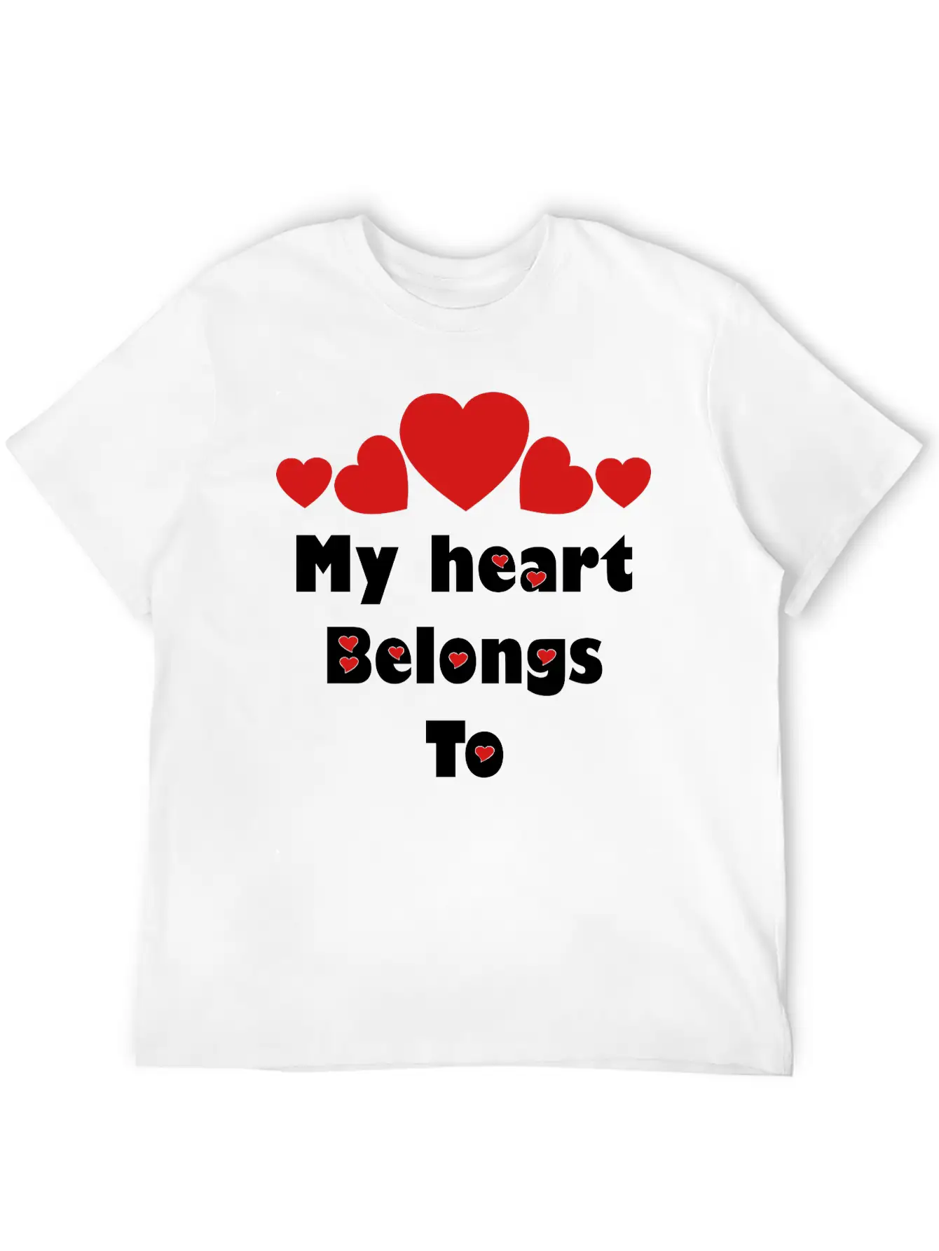 ❤️✦°•Romantic Proposal-My Heart Belongs To Relaxed Everyday Tee – Lightweight And Durable Cotton