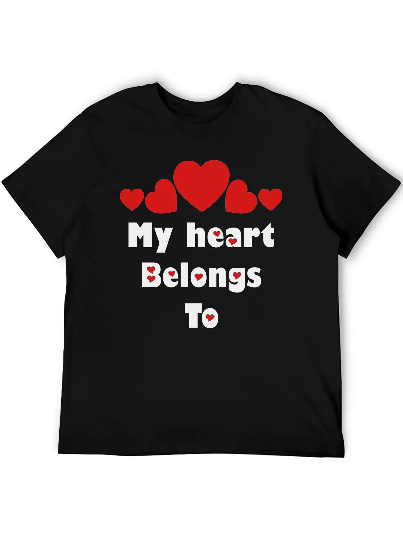 ❤️✦°•Romantic Proposal-My Heart Belongs To Relaxed Everyday Tee – Lightweight And Durable Cotton