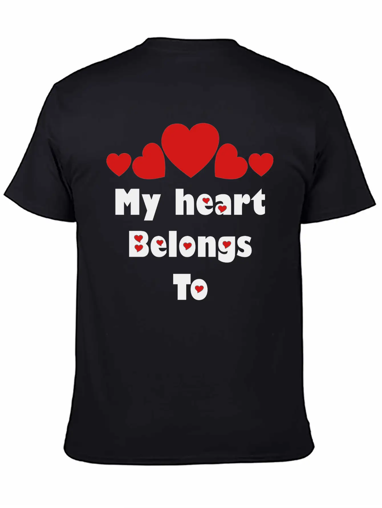 ❤️✦°•Romantic Proposal-My Heart Belongs To Relaxed Everyday Tee – Lightweight And Durable Cotton