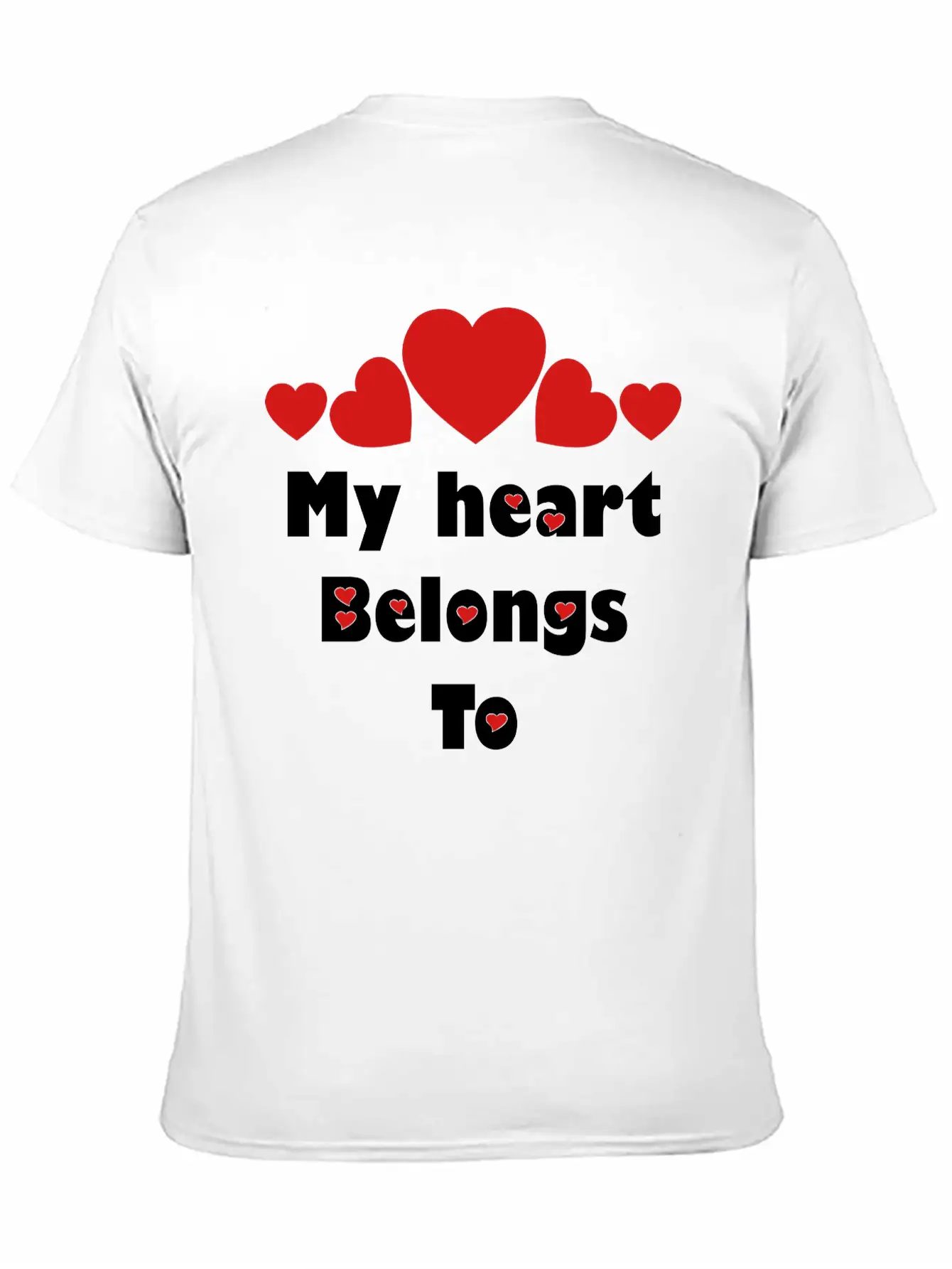 ❤️✦°•Romantic Proposal-My Heart Belongs To Relaxed Everyday Tee – Lightweight And Durable Cotton