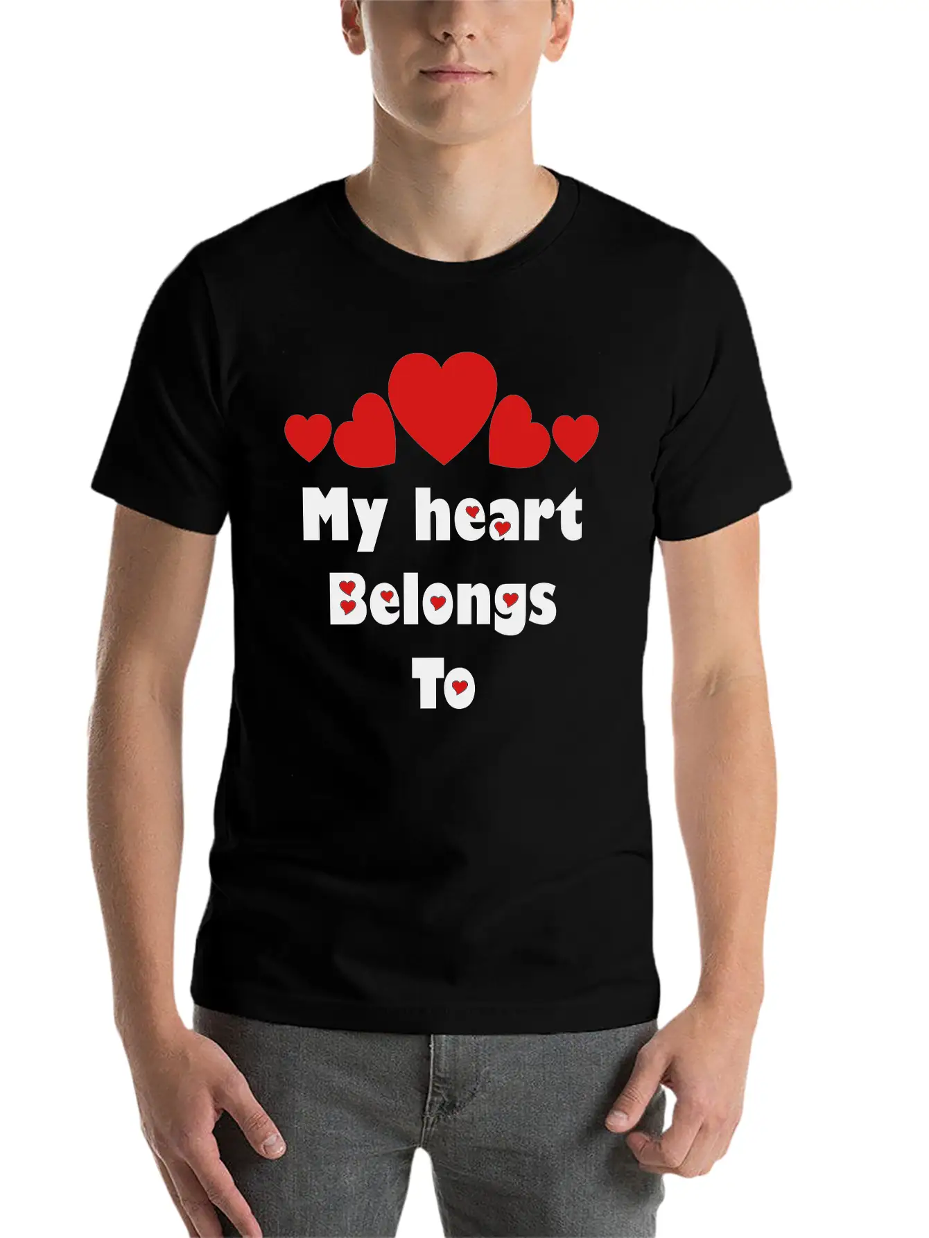 ❤️✦°•Romantic Proposal-My Heart Belongs To Relaxed Everyday Tee – Lightweight And Durable Cotton