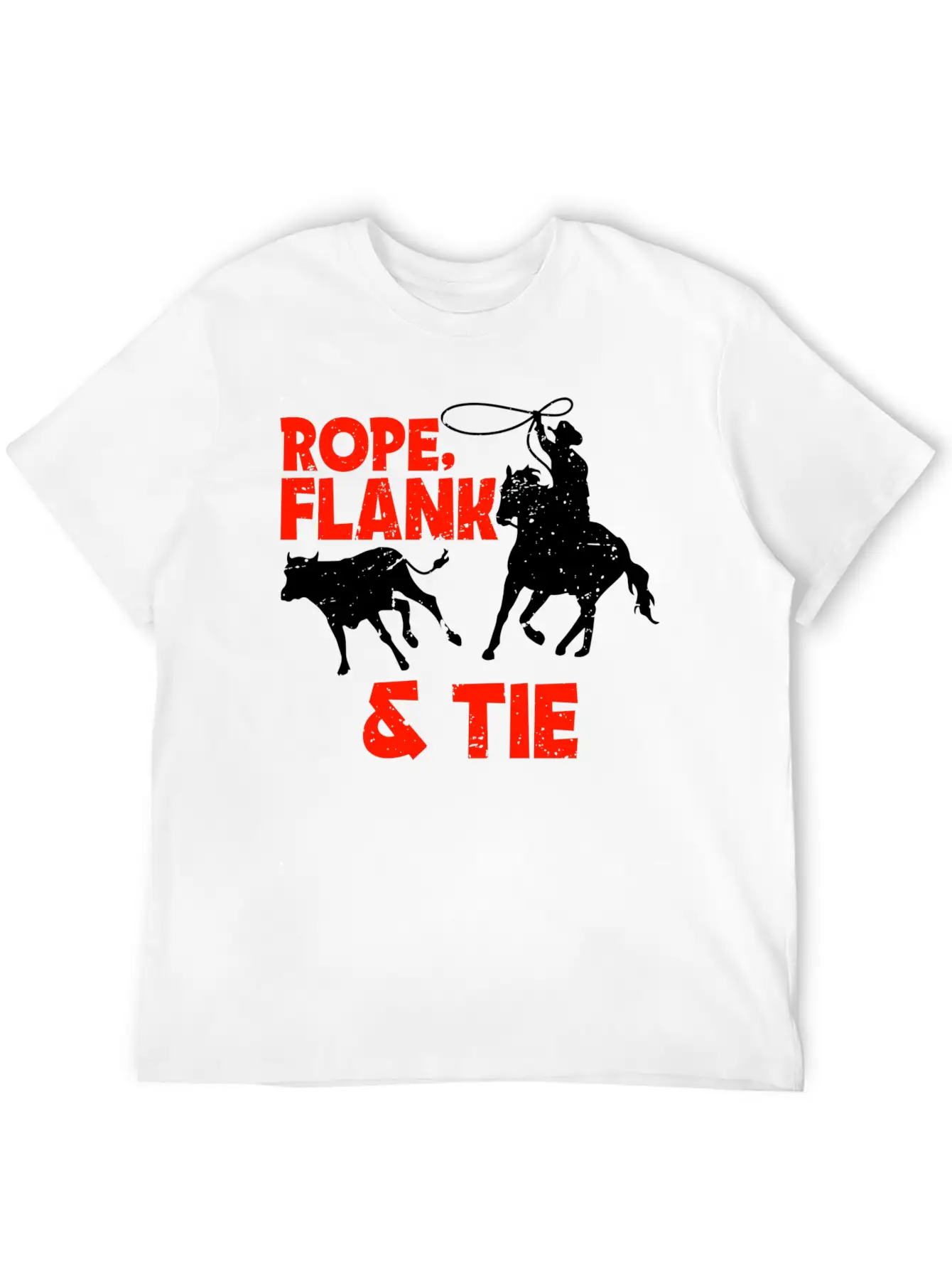 Rope Flank And Tie Cowboy Gift Stylish Everyday T-Shirt – Unisex Basic Cotton Tee