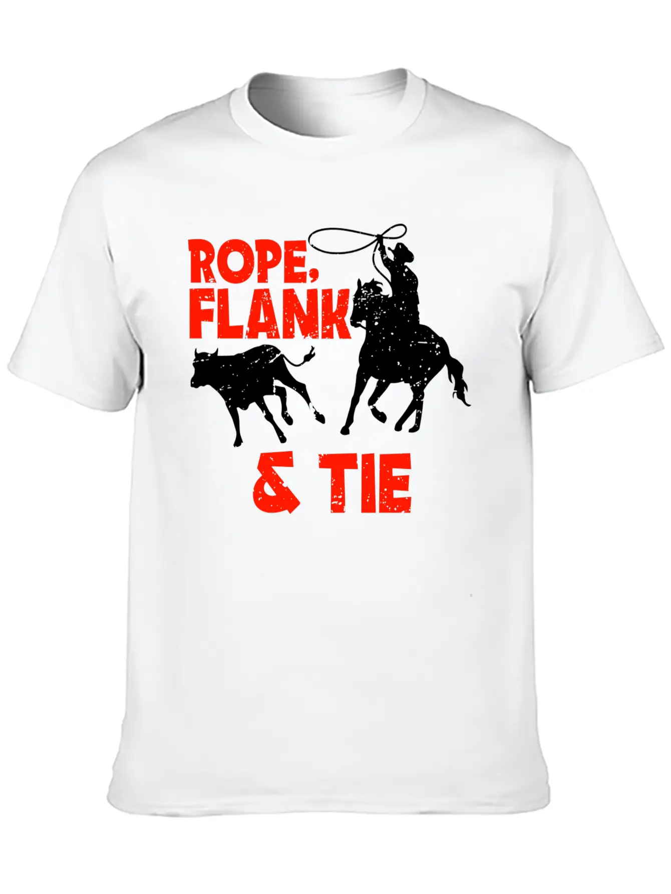 Rope Flank And Tie Cowboy Gift Stylish Everyday T-Shirt – Unisex Basic Cotton Tee