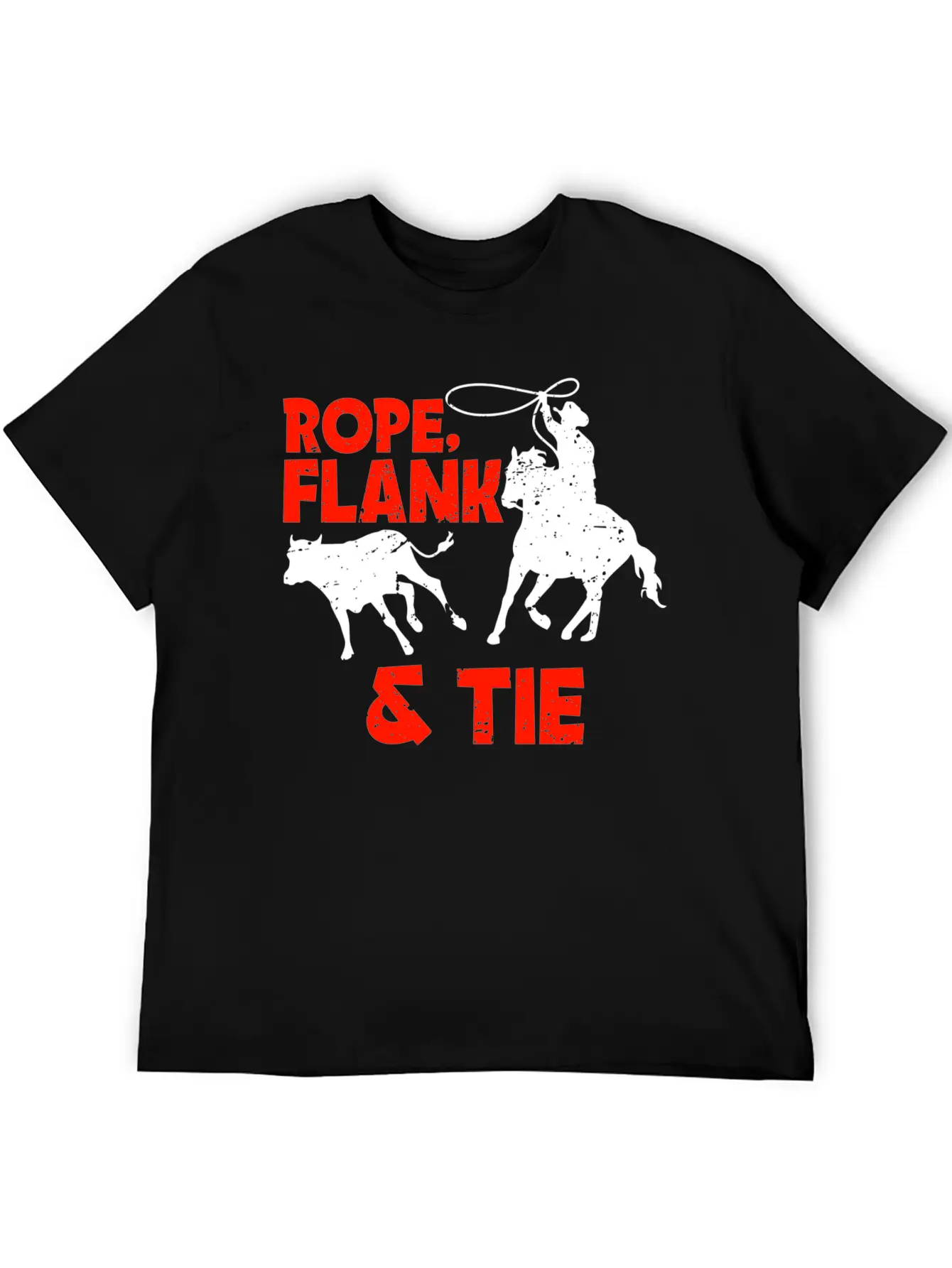 Rope Flank And Tie Cowboy Gift Stylish Everyday T-Shirt – Unisex Basic Cotton Tee