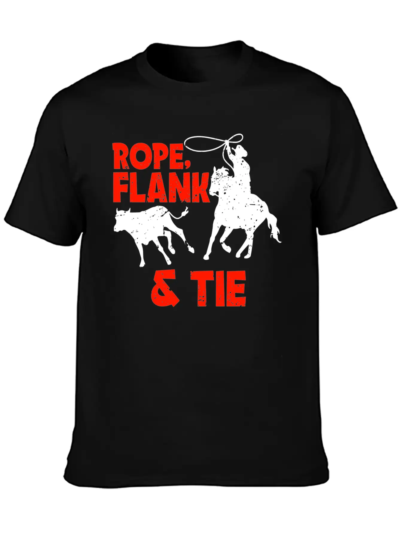 Rope Flank And Tie Cowboy Gift Stylish Everyday T-Shirt – Unisex Basic Cotton Tee