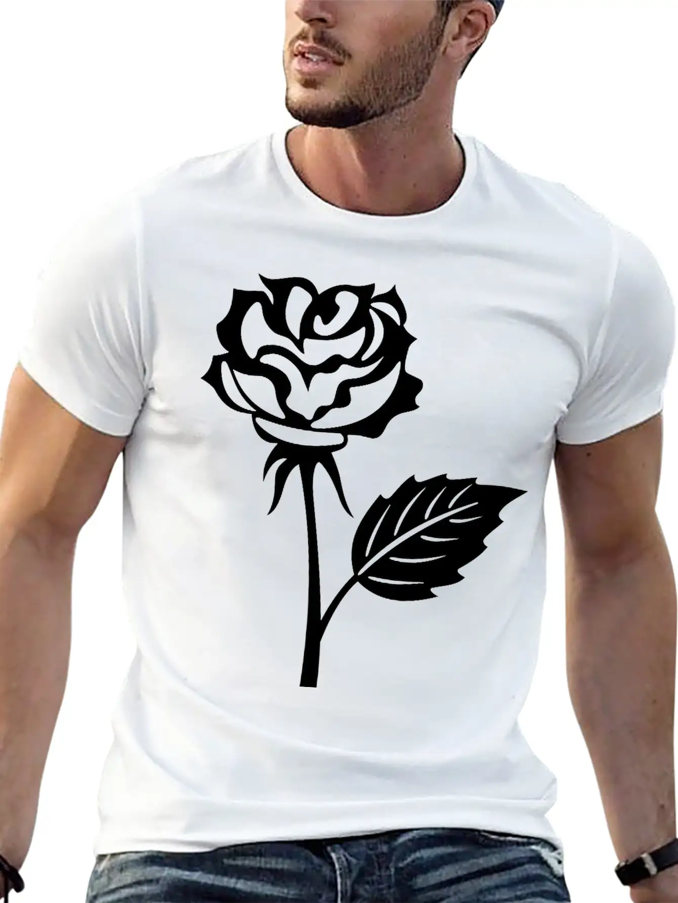 Rose Basic Graphic T-Shirt – Daily Comfort In Soft Cotton