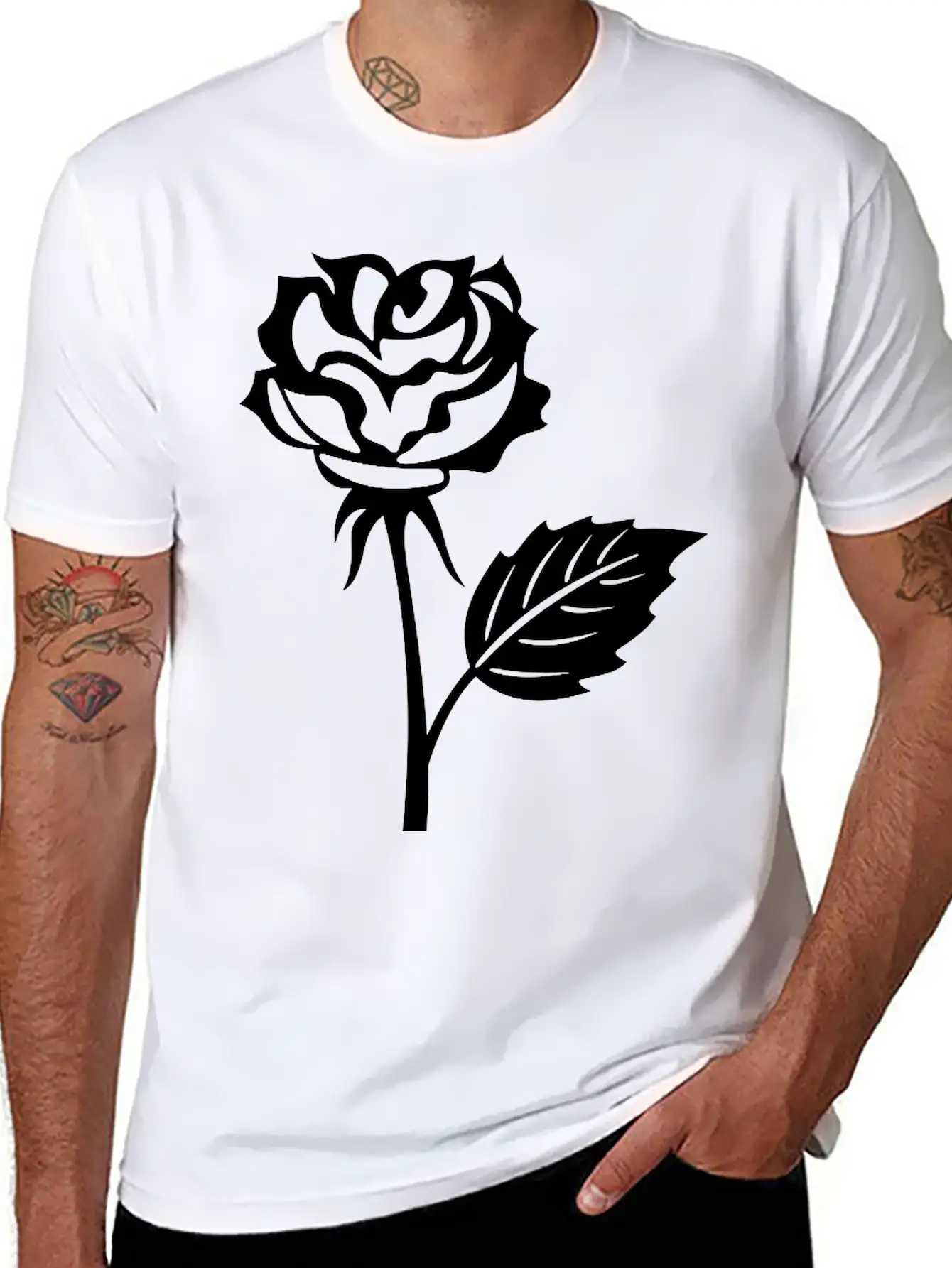 Rose Basic Graphic T-Shirt – Daily Comfort In Soft Cotton