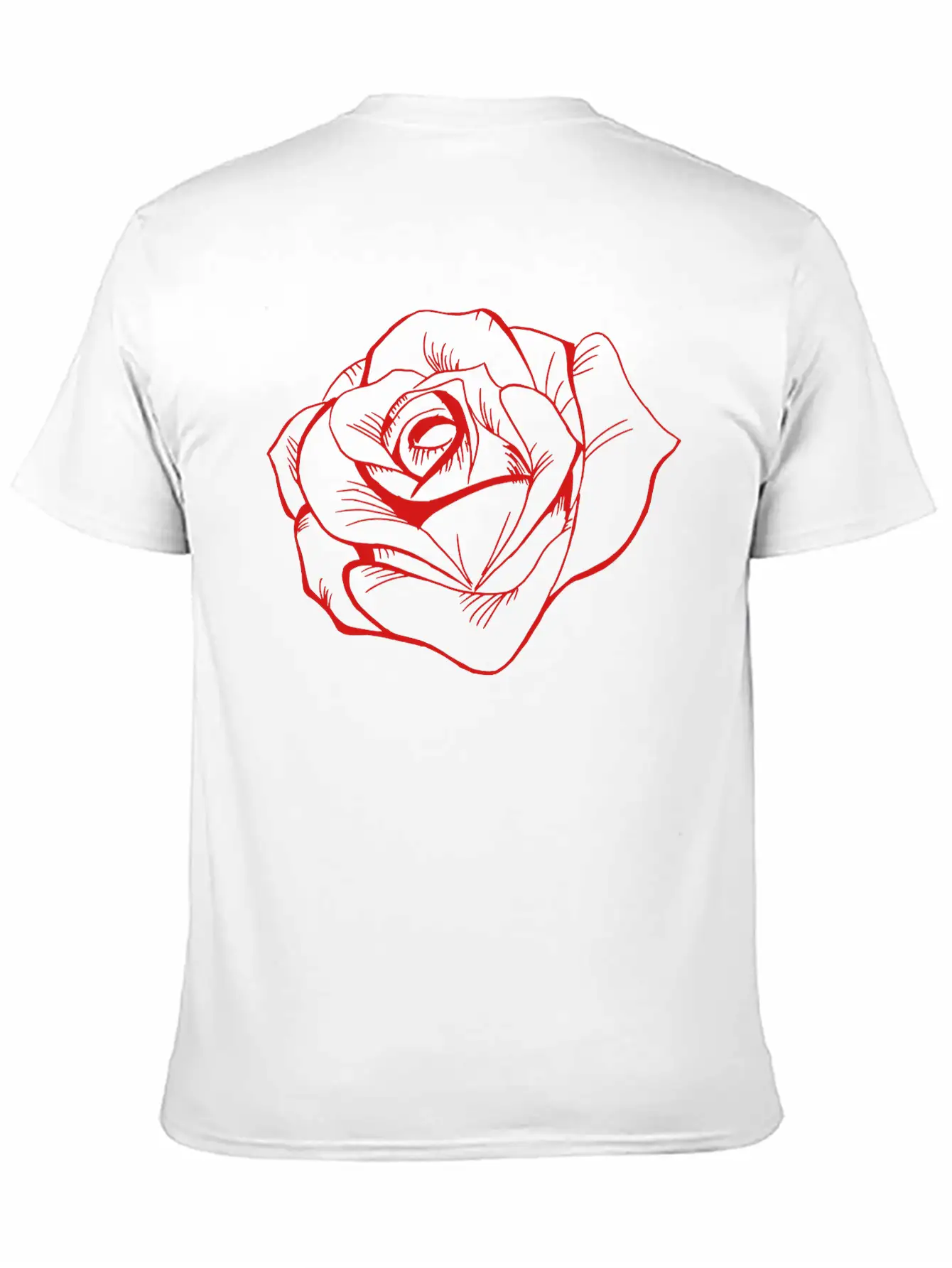 Rose Classic Fit Graphic Tee For Daily Comfort – Unisex Cotton Shirt