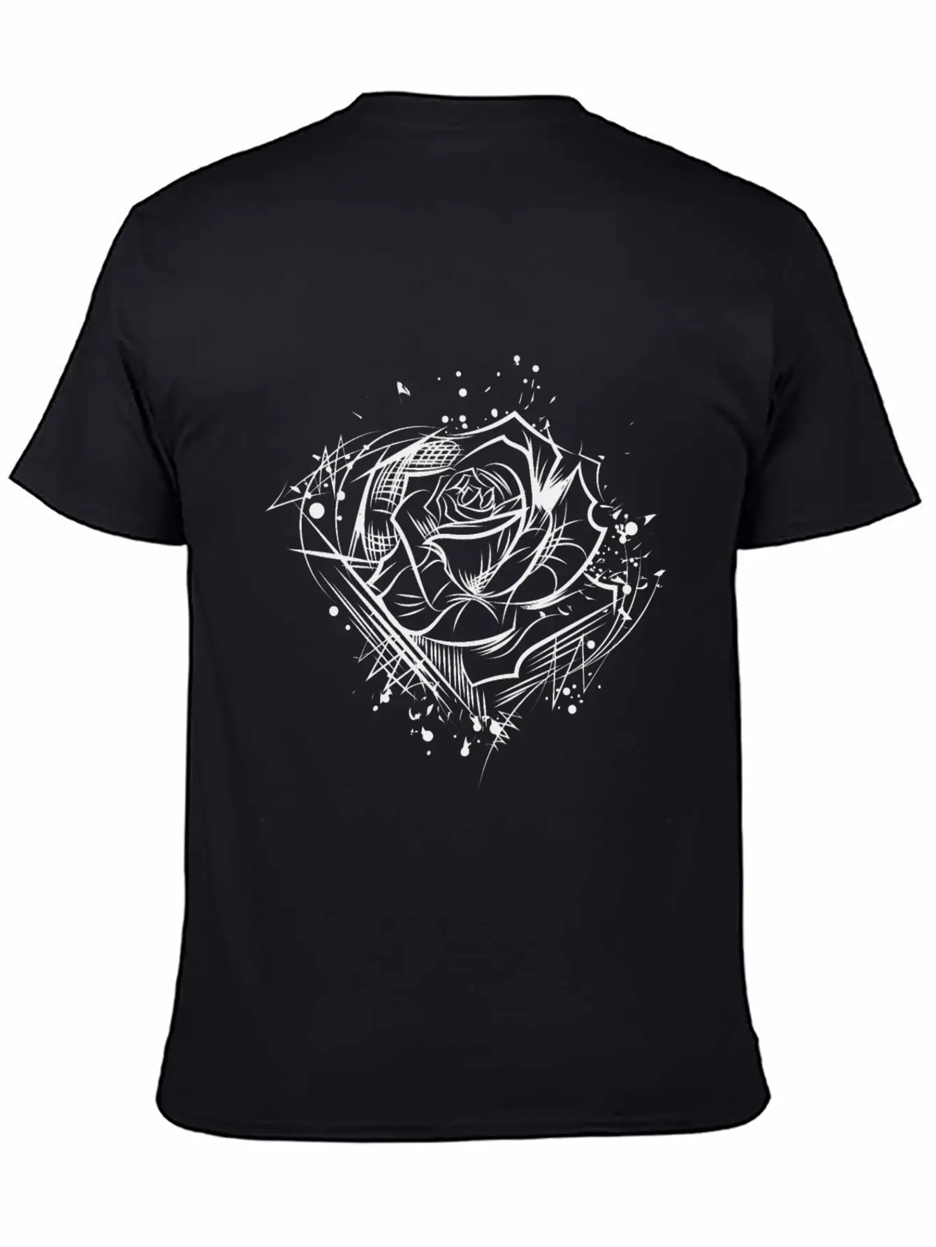 Rose - Drawing Nature Cool Tattoo Idea Soft Cotton Short Sleeve Tee – Unisex Wardrobe Staple