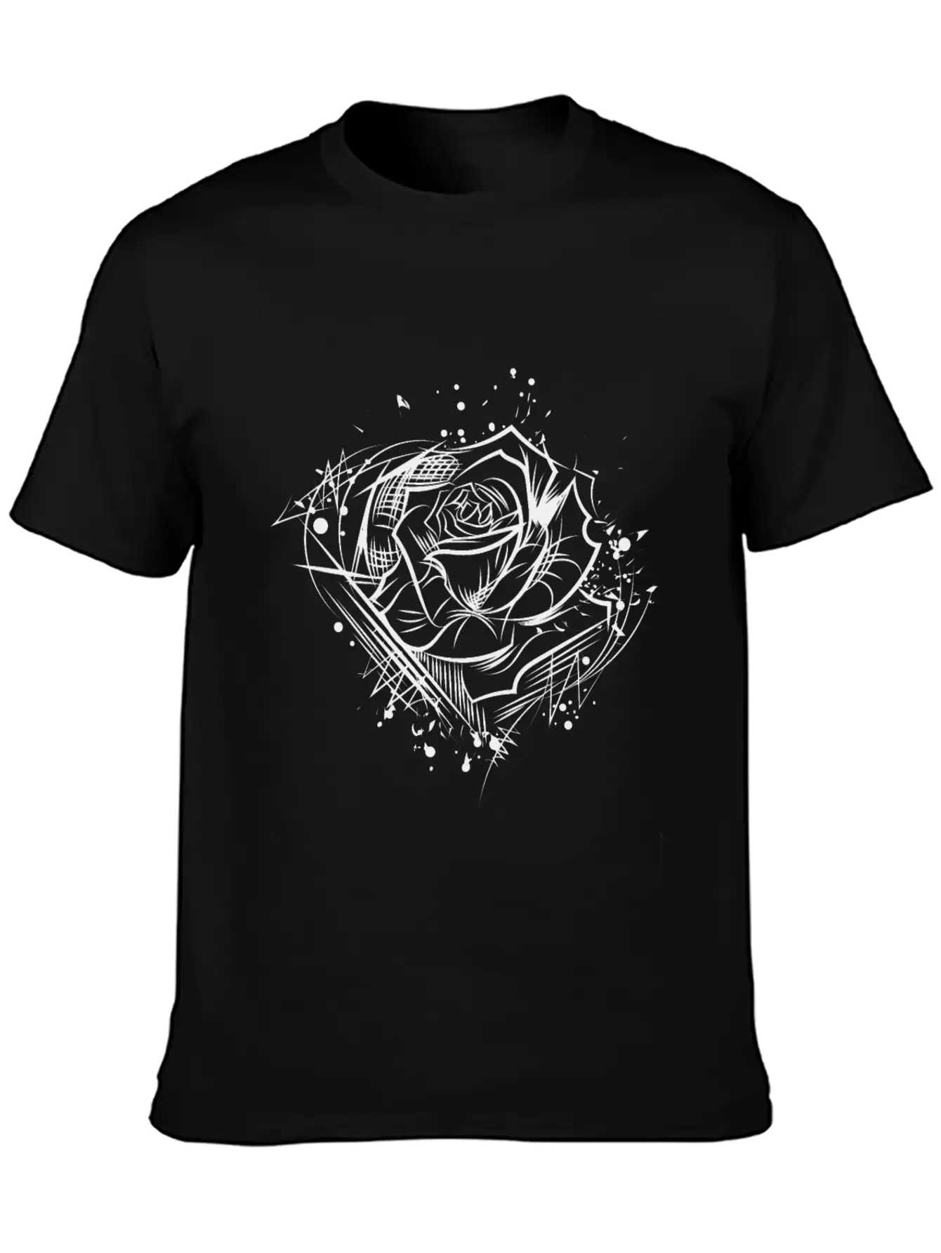 Rose - Drawing Nature Cool Tattoo Idea Soft Cotton Short Sleeve Tee – Unisex Wardrobe Staple
