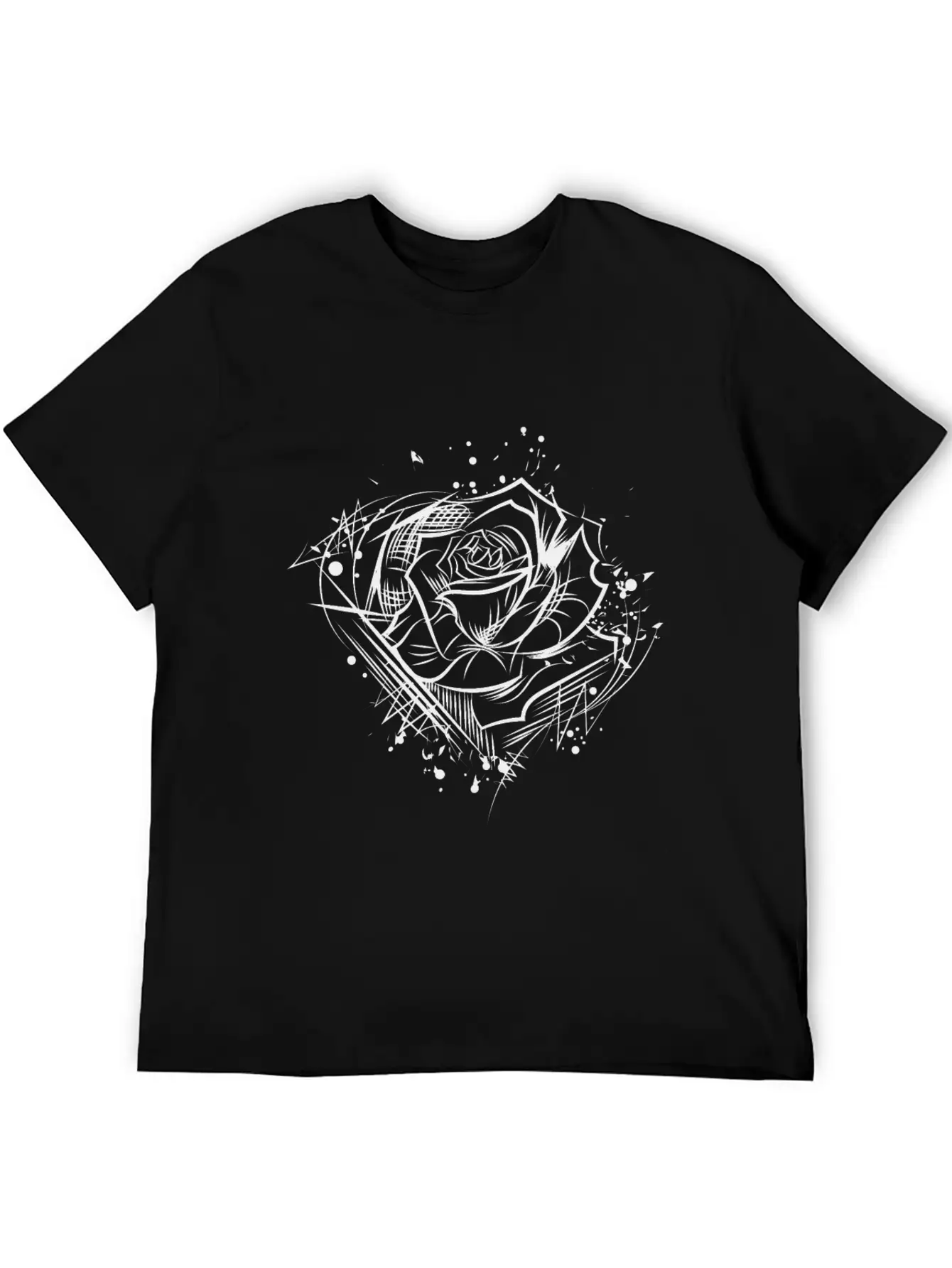 Rose - Drawing Nature Cool Tattoo Idea Soft Cotton Short Sleeve Tee – Unisex Wardrobe Staple
