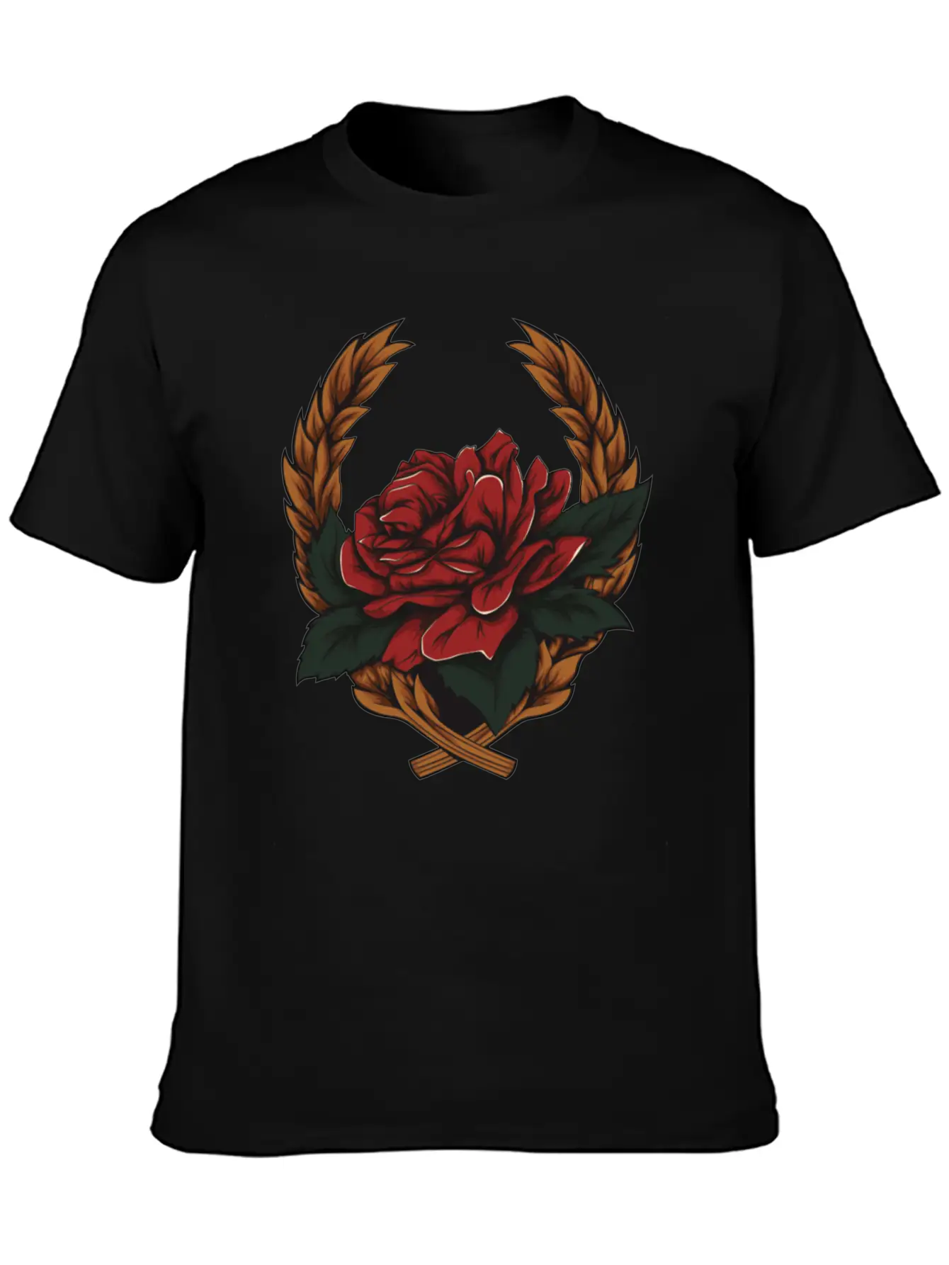 Rose Essential Cotton Tee For Daily Outfits – Unisex Style