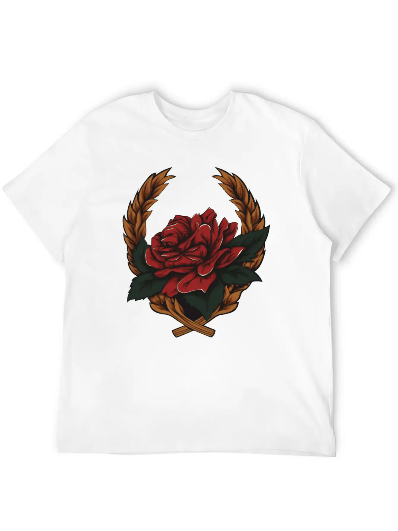 Rose Essential Cotton Tee For Daily Outfits – Unisex Style