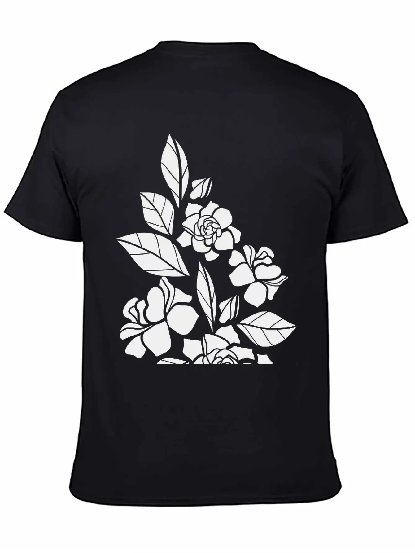 Rose Floral Relaxed Everyday Tee – Lightweight And Durable Cotton