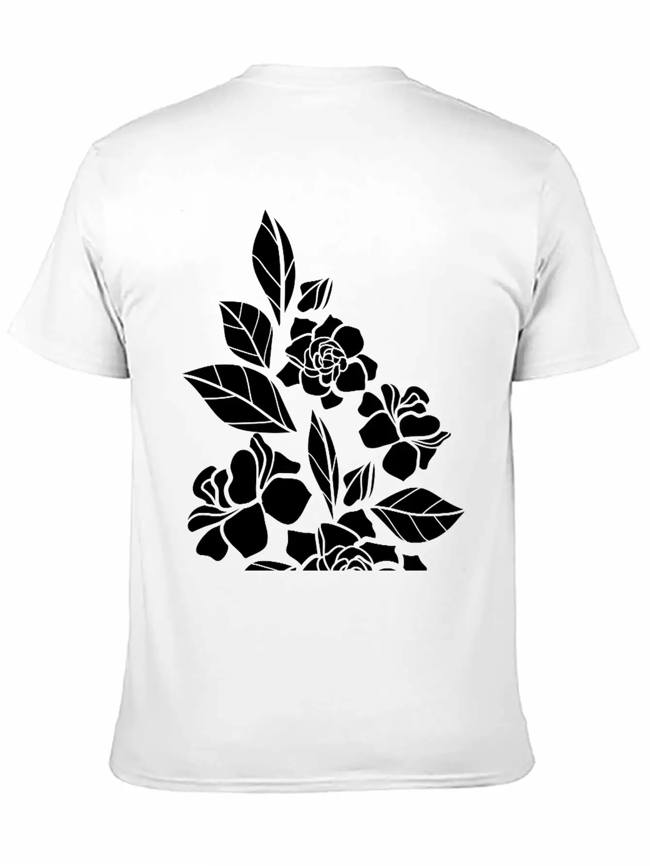 Rose Floral Relaxed Everyday Tee – Lightweight And Durable Cotton