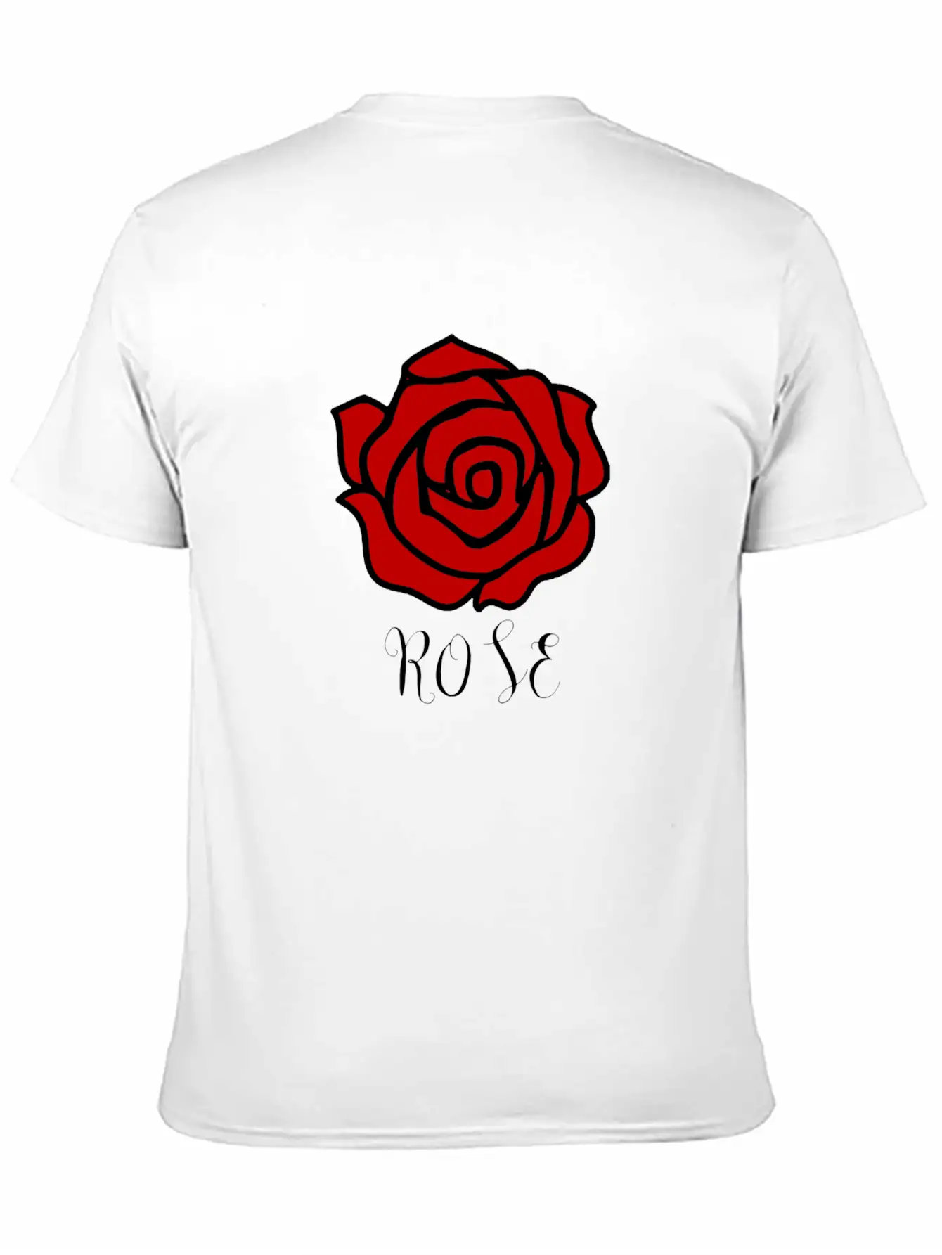 Rose Flower Cute T-Shirt Red Modern Relaxed Everyday Tee – Lightweight And Durable Cotton
