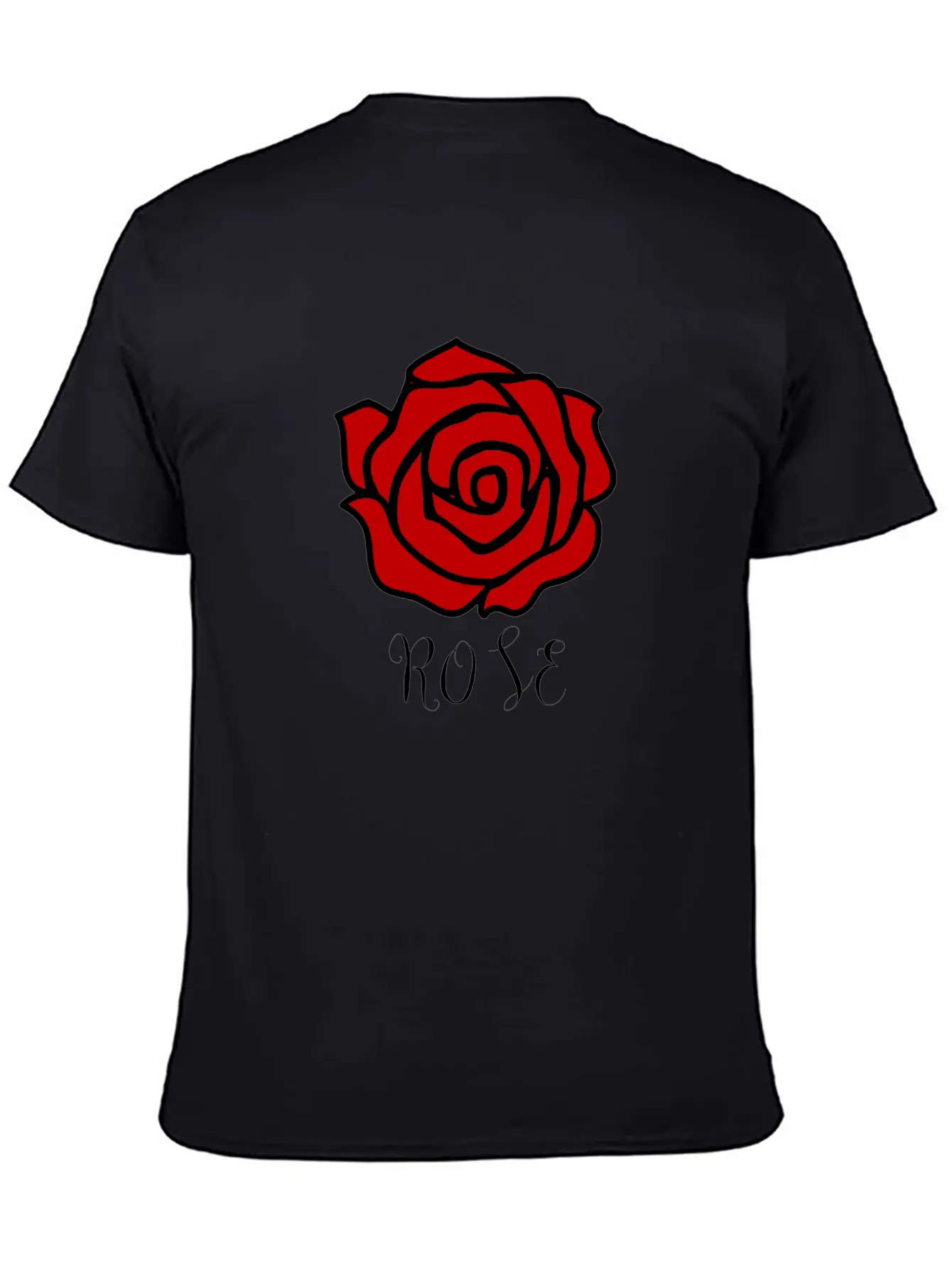 Rose Flower Cute T-Shirt Red Modern Relaxed Everyday Tee – Lightweight And Durable Cotton