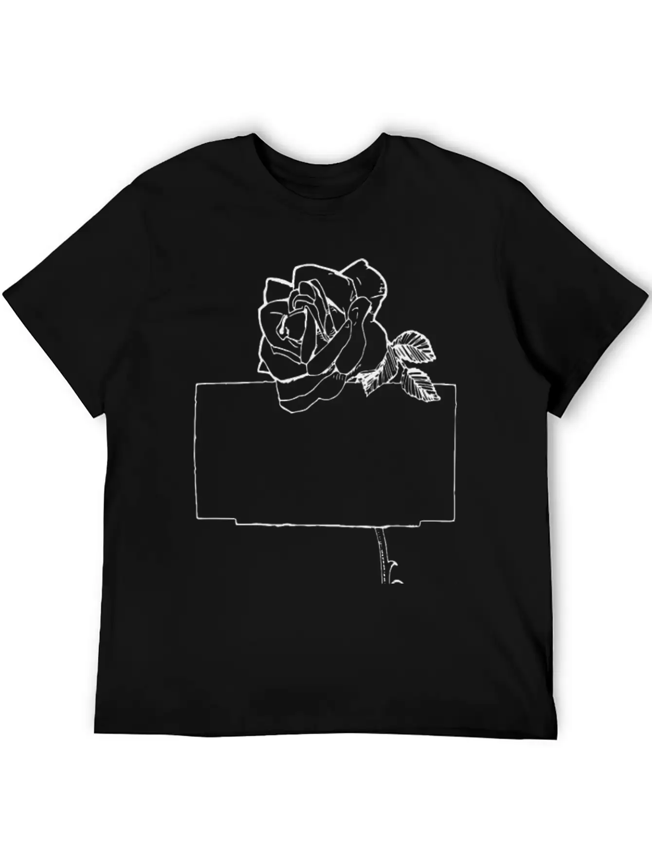 Rose Frame Essential Cotton Tee For Daily Outfits – Unisex Style