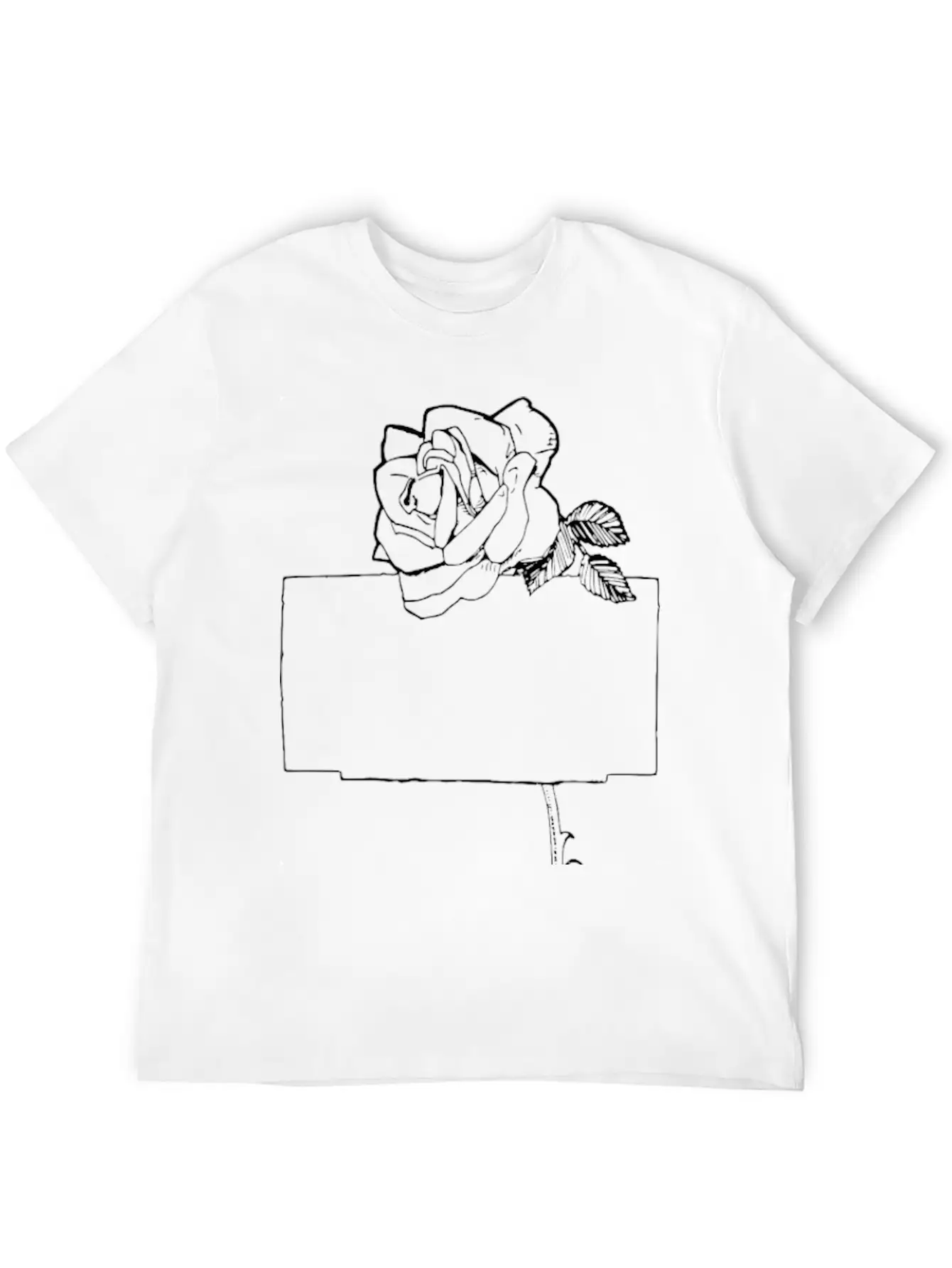 Rose Frame Essential Cotton Tee For Daily Outfits – Unisex Style