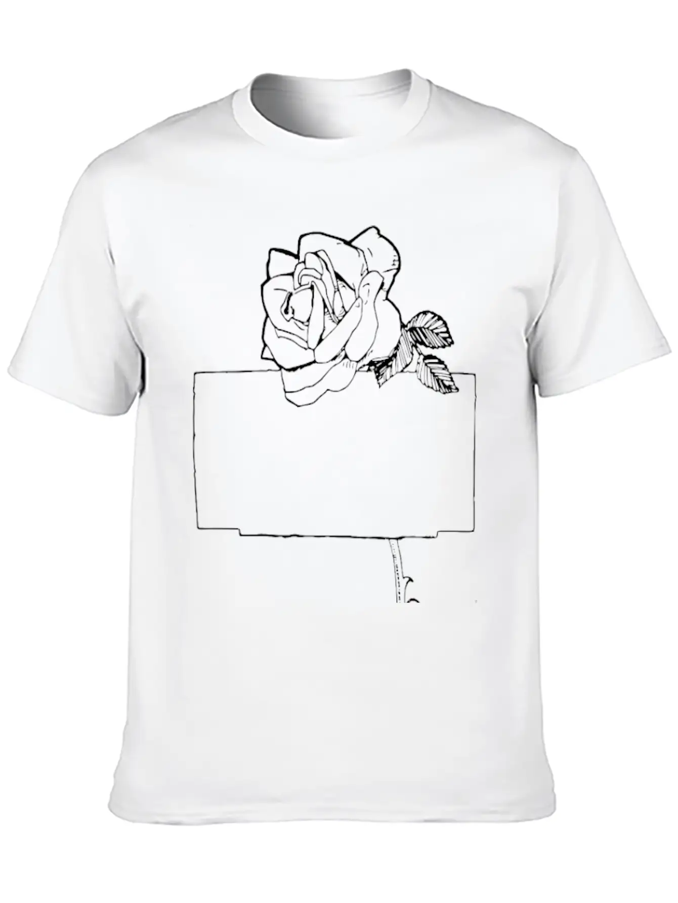 Rose Frame Essential Cotton Tee For Daily Outfits – Unisex Style