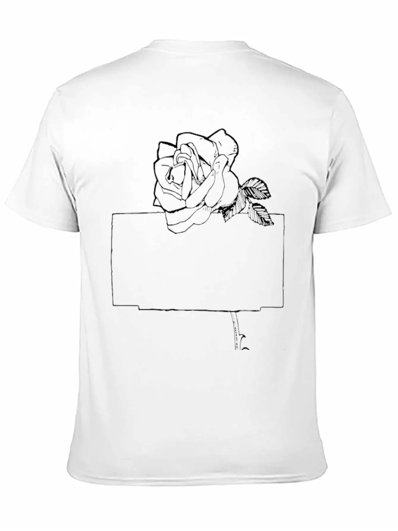 Rose Frame Essential Cotton Tee For Daily Outfits – Unisex Style