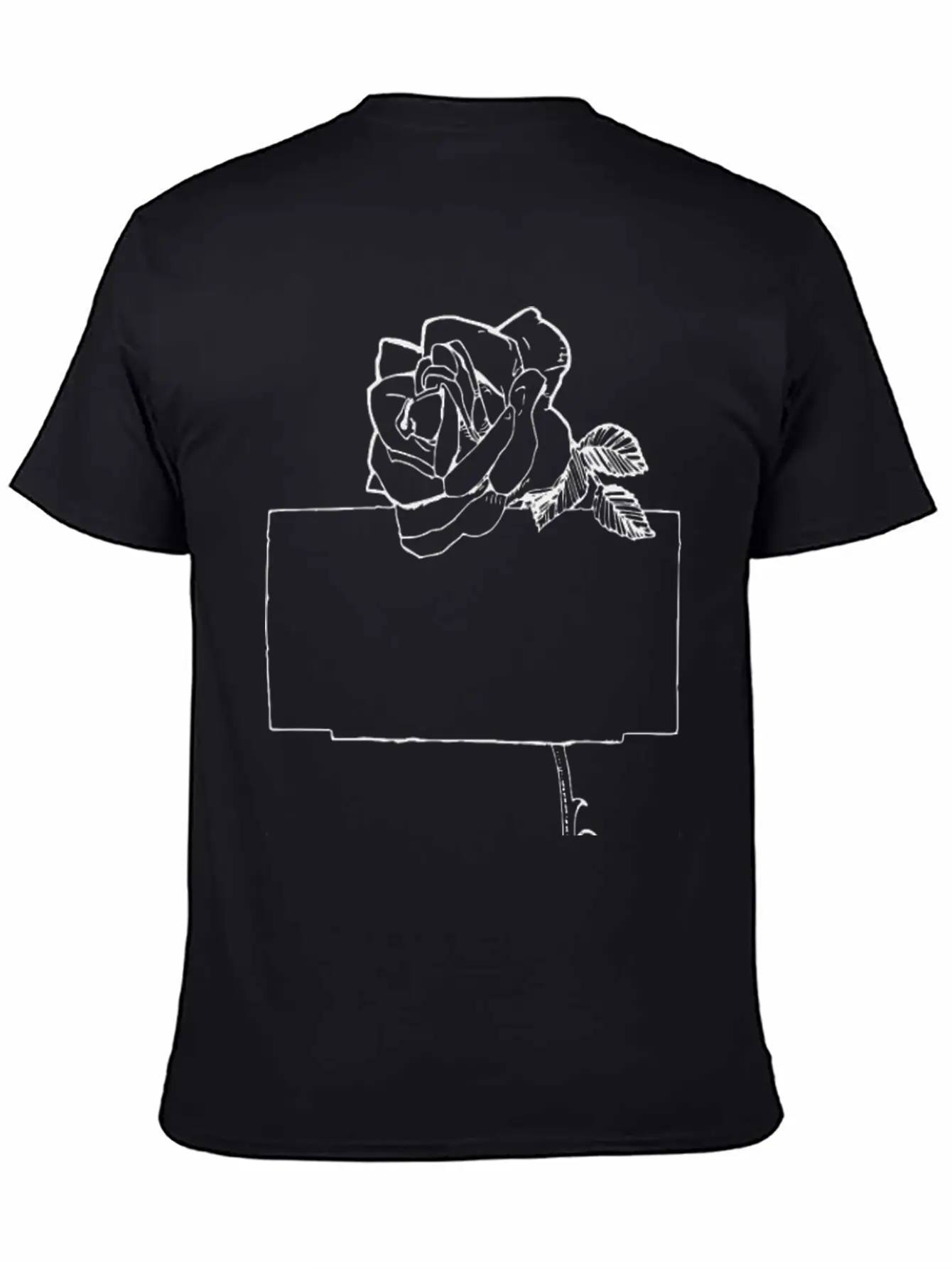 Rose Frame Essential Cotton Tee For Daily Outfits – Unisex Style