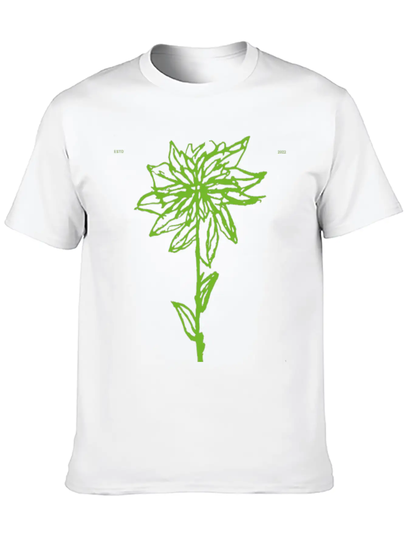 Rose Lineart Unisex Casual T-Shirt – Clean Design For Daily Comfort