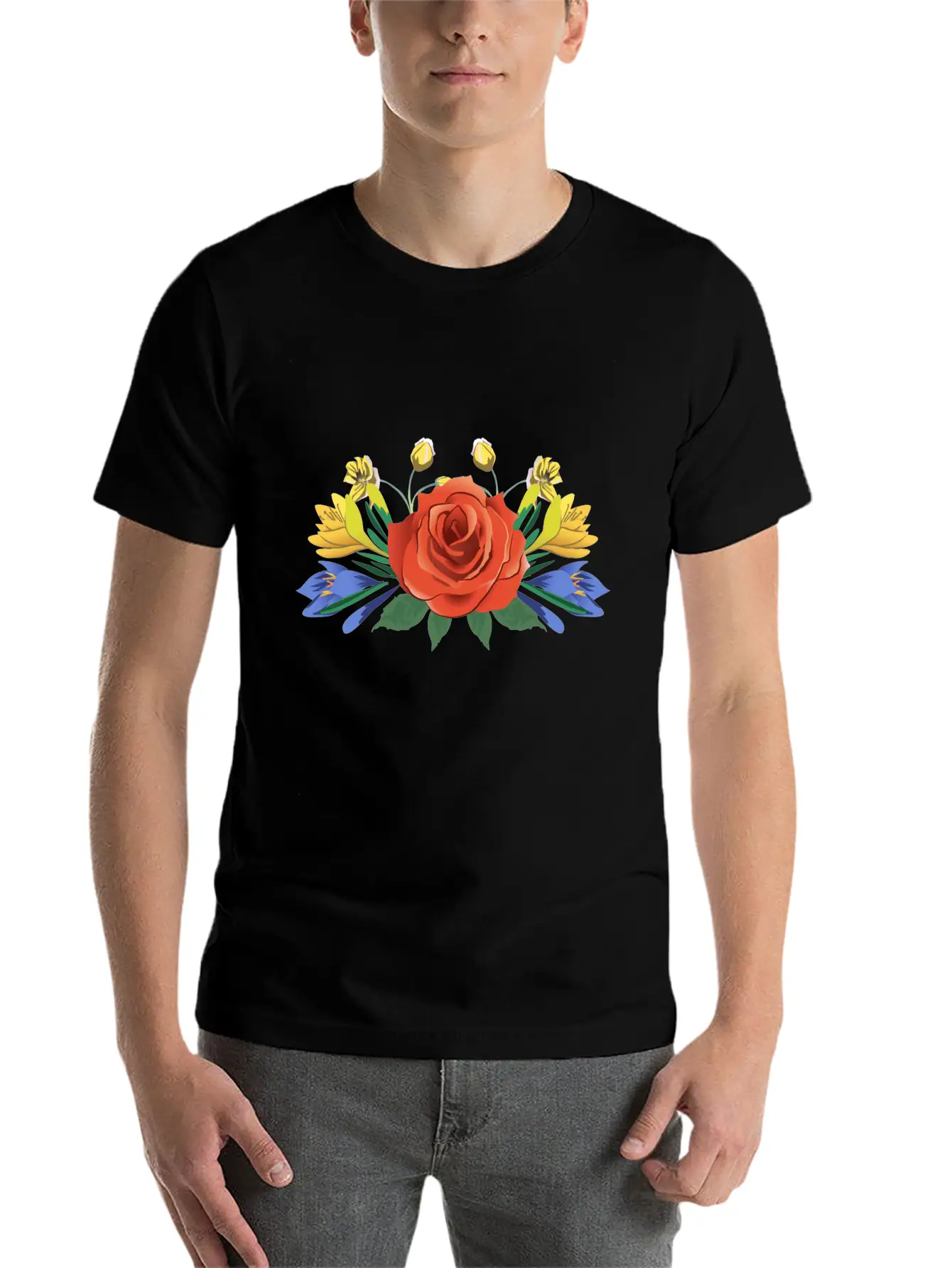 Roses Flowers Plants Spring Love Classic Fit Graphic Tee For Daily Comfort – Unisex Cotton Shirt