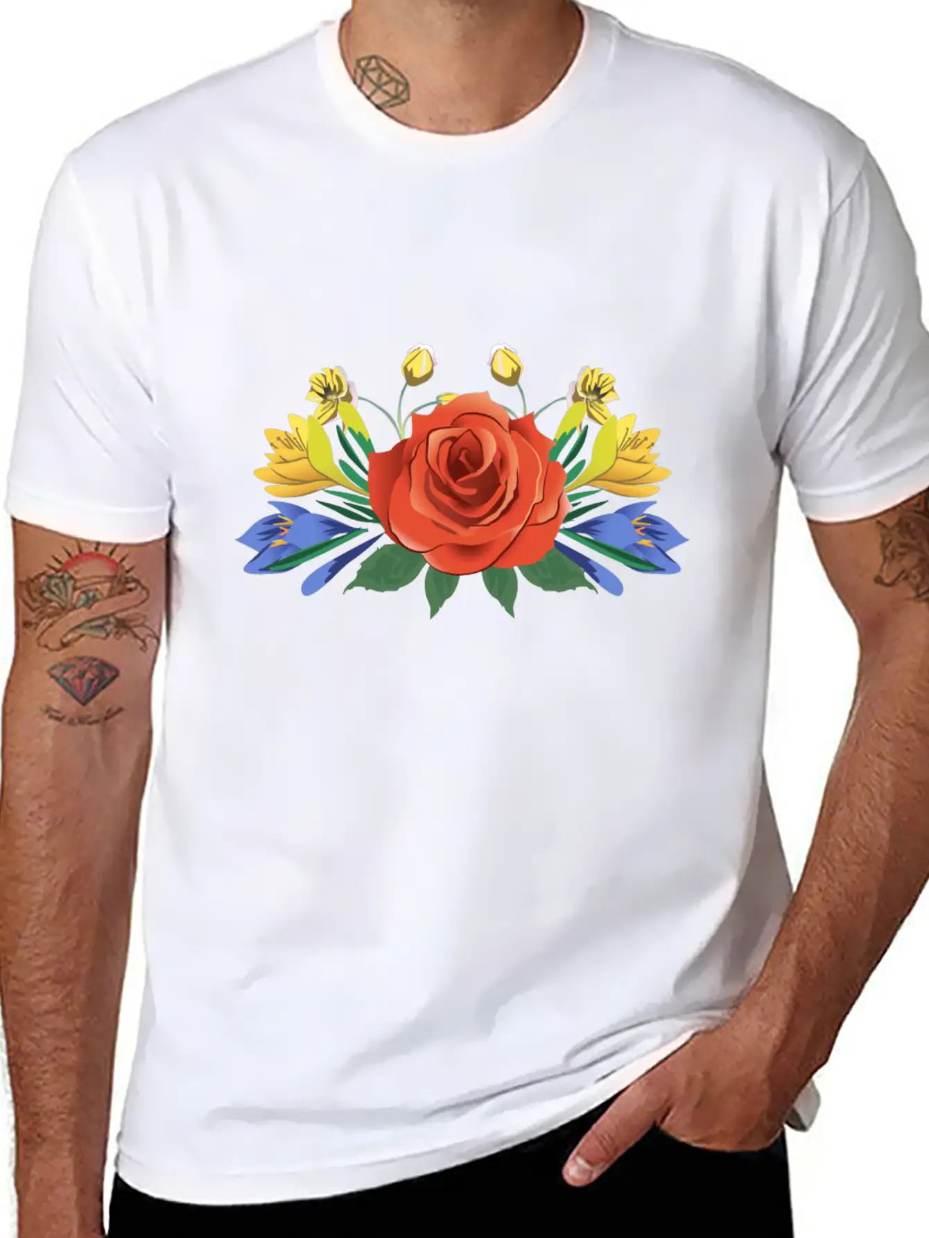 Roses Flowers Plants Spring Love Classic Fit Graphic Tee For Daily Comfort – Unisex Cotton Shirt