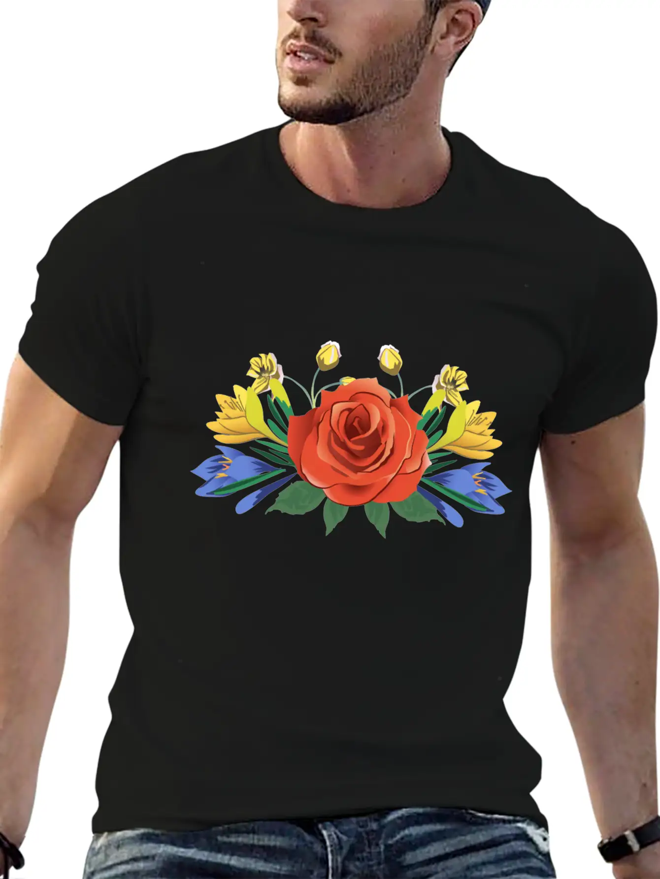 Roses Flowers Plants Spring Love Classic Fit Graphic Tee For Daily Comfort – Unisex Cotton Shirt