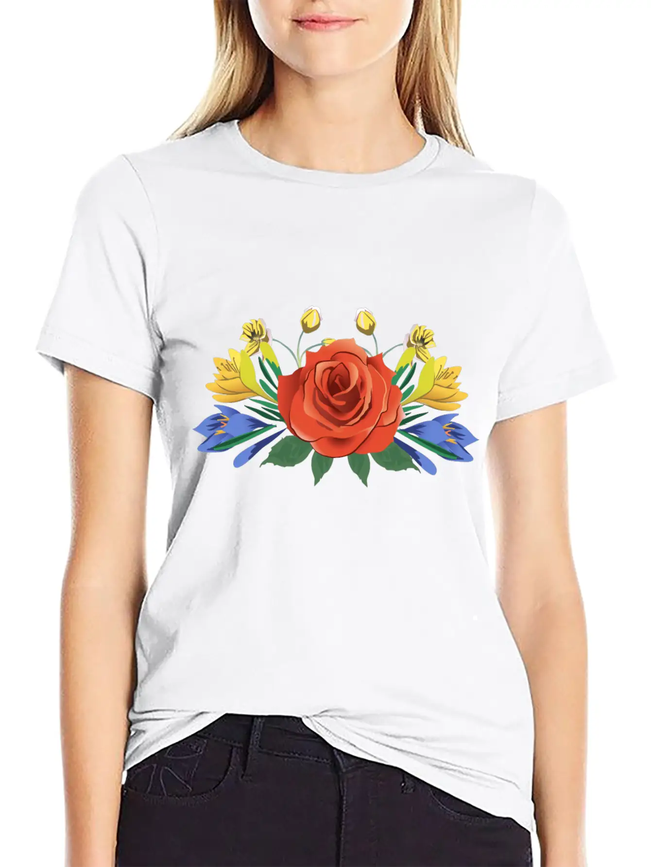 Roses Flowers Plants Spring Love Classic Fit Graphic Tee For Daily Comfort – Unisex Cotton Shirt