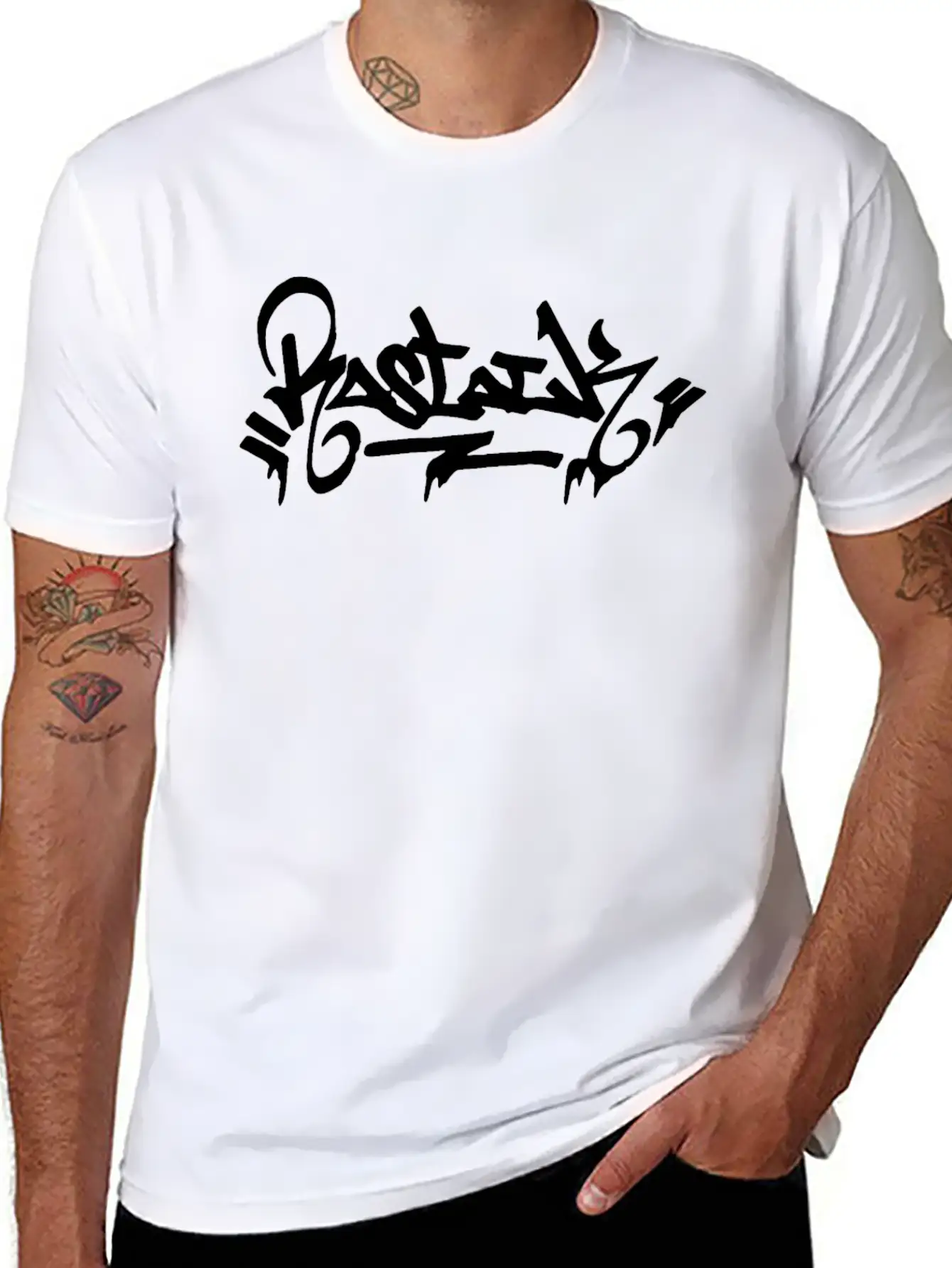Rostock City Graffiti Street Art Handstyle Germany Soft Cotton Short Sleeve Tee – Unisex Wardrobe Staple