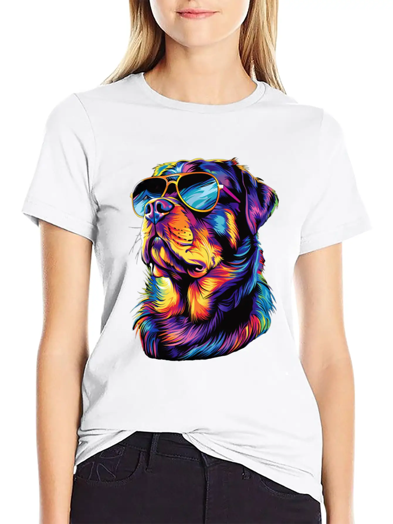 Rottweiler Lightweight Cotton T-Shirt – Daily Comfort Graphic Shirt
