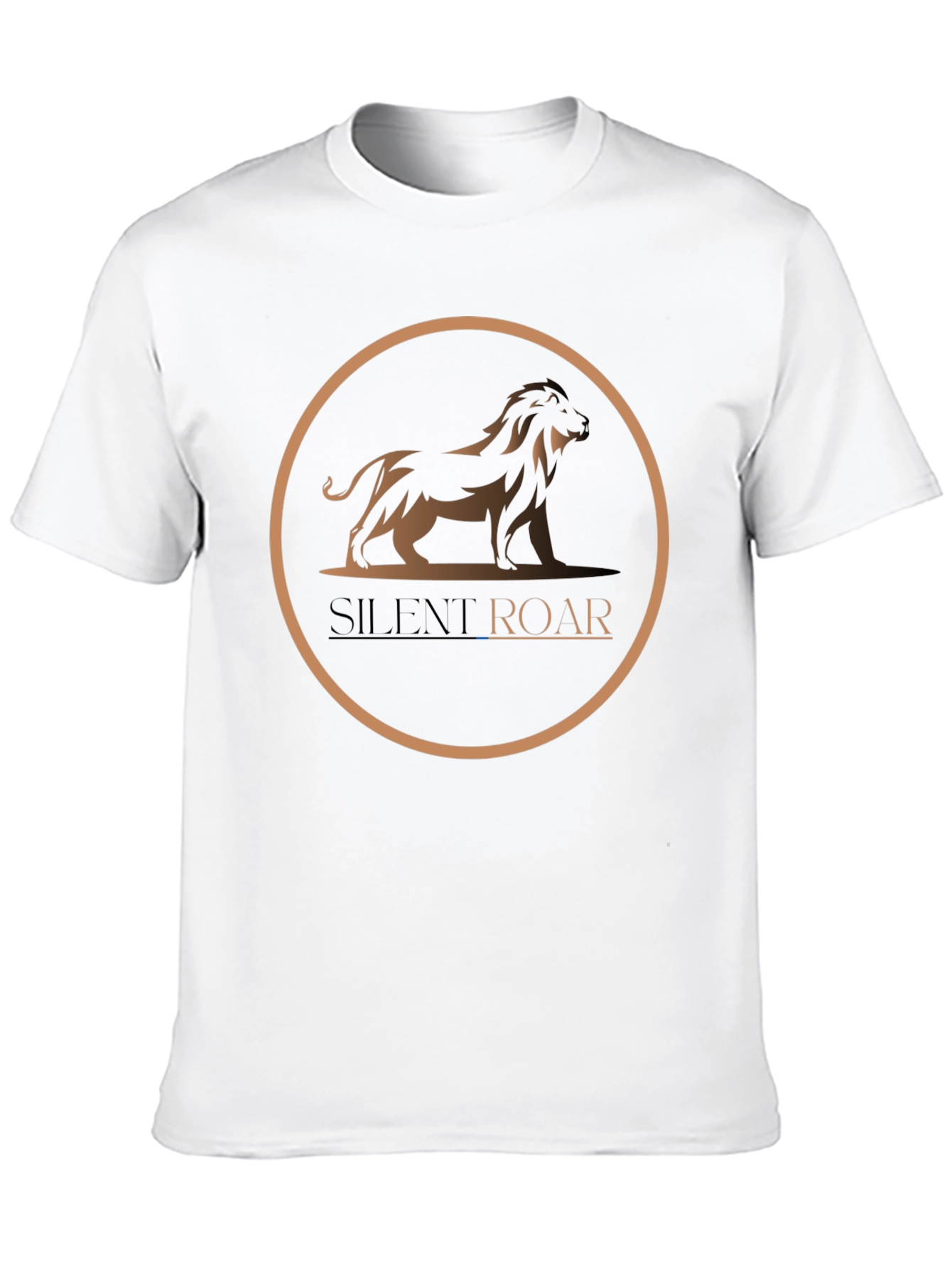 Silent Roar Graphic Tee - Modern Lion Design