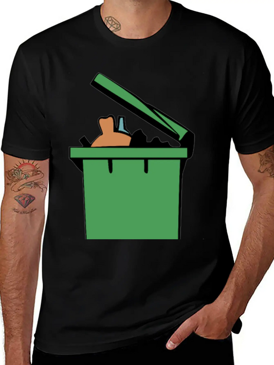 Rubbish Bin Colour Lightweight Cotton T-Shirt – Daily Comfort Graphic Shirt