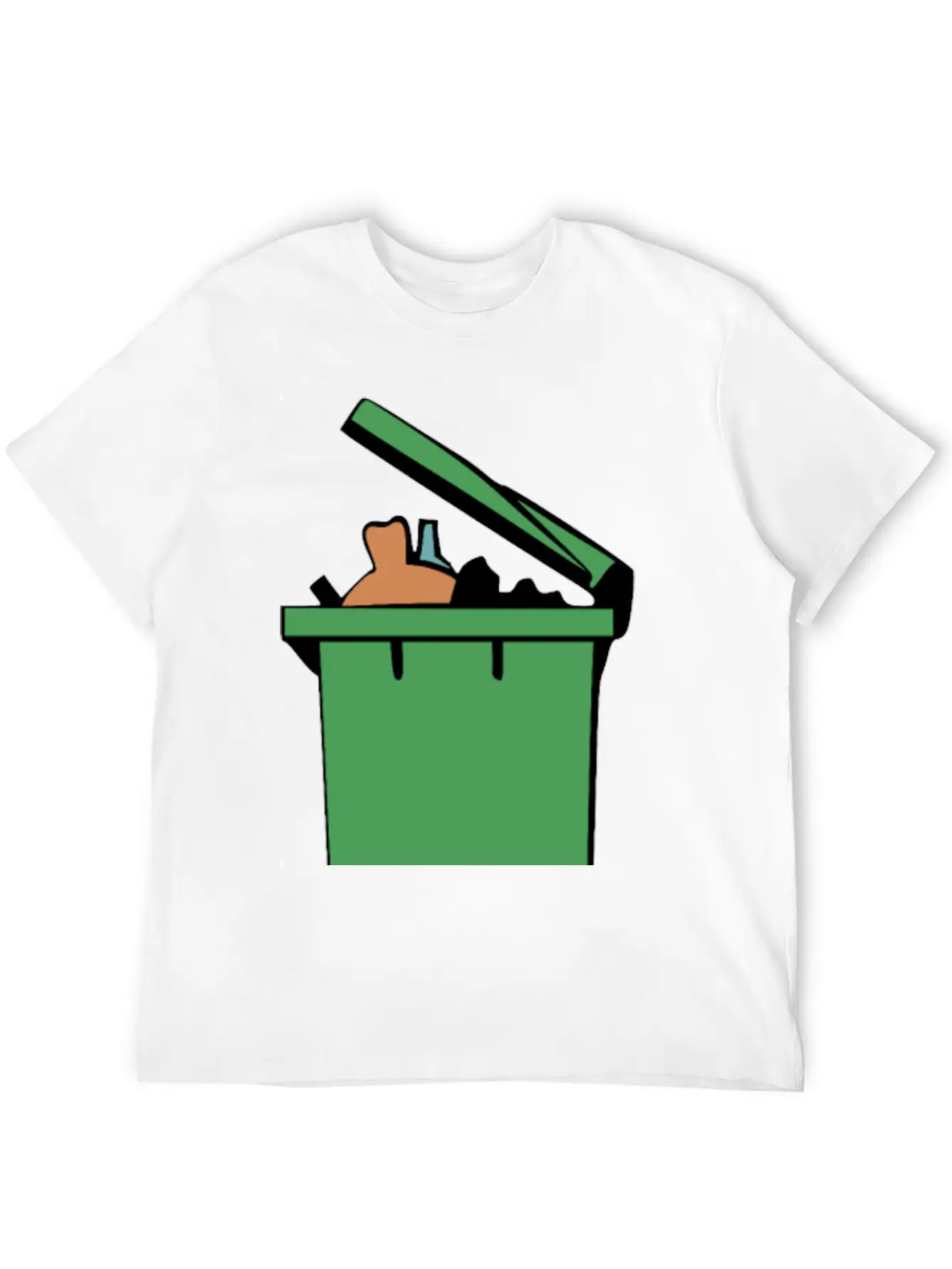 Rubbish Bin Colour Lightweight Cotton T-Shirt – Daily Comfort Graphic Shirt
