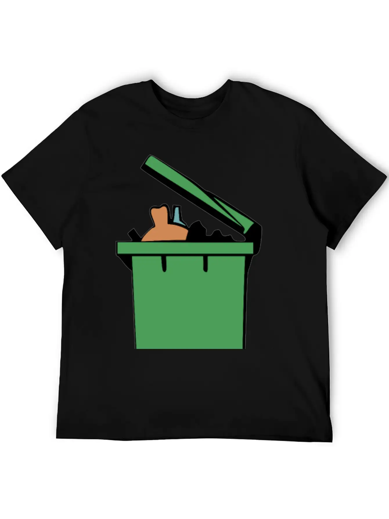 Rubbish Bin Colour Lightweight Cotton T-Shirt – Daily Comfort Graphic Shirt