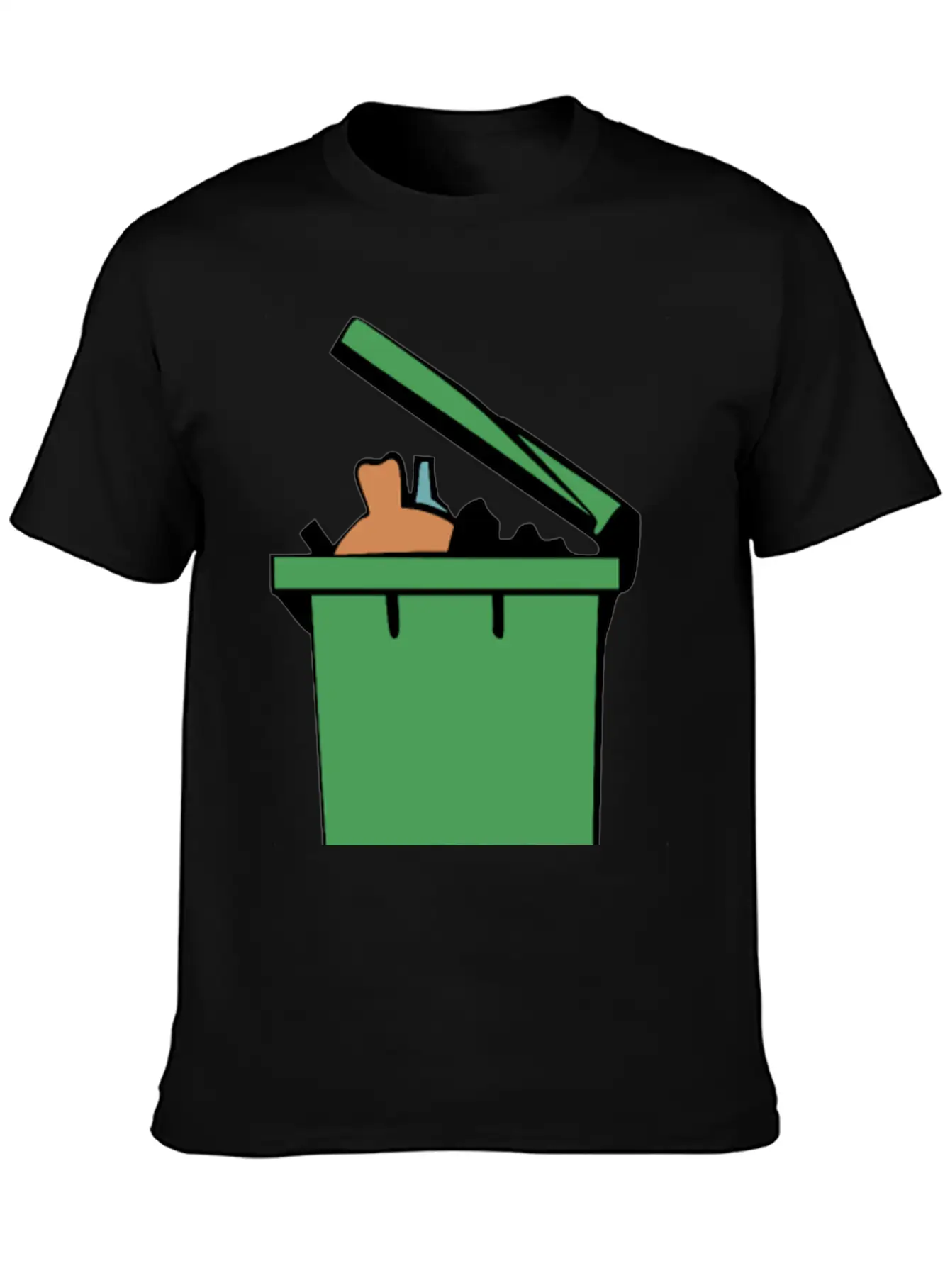 Rubbish Bin Colour Lightweight Cotton T-Shirt – Daily Comfort Graphic Shirt