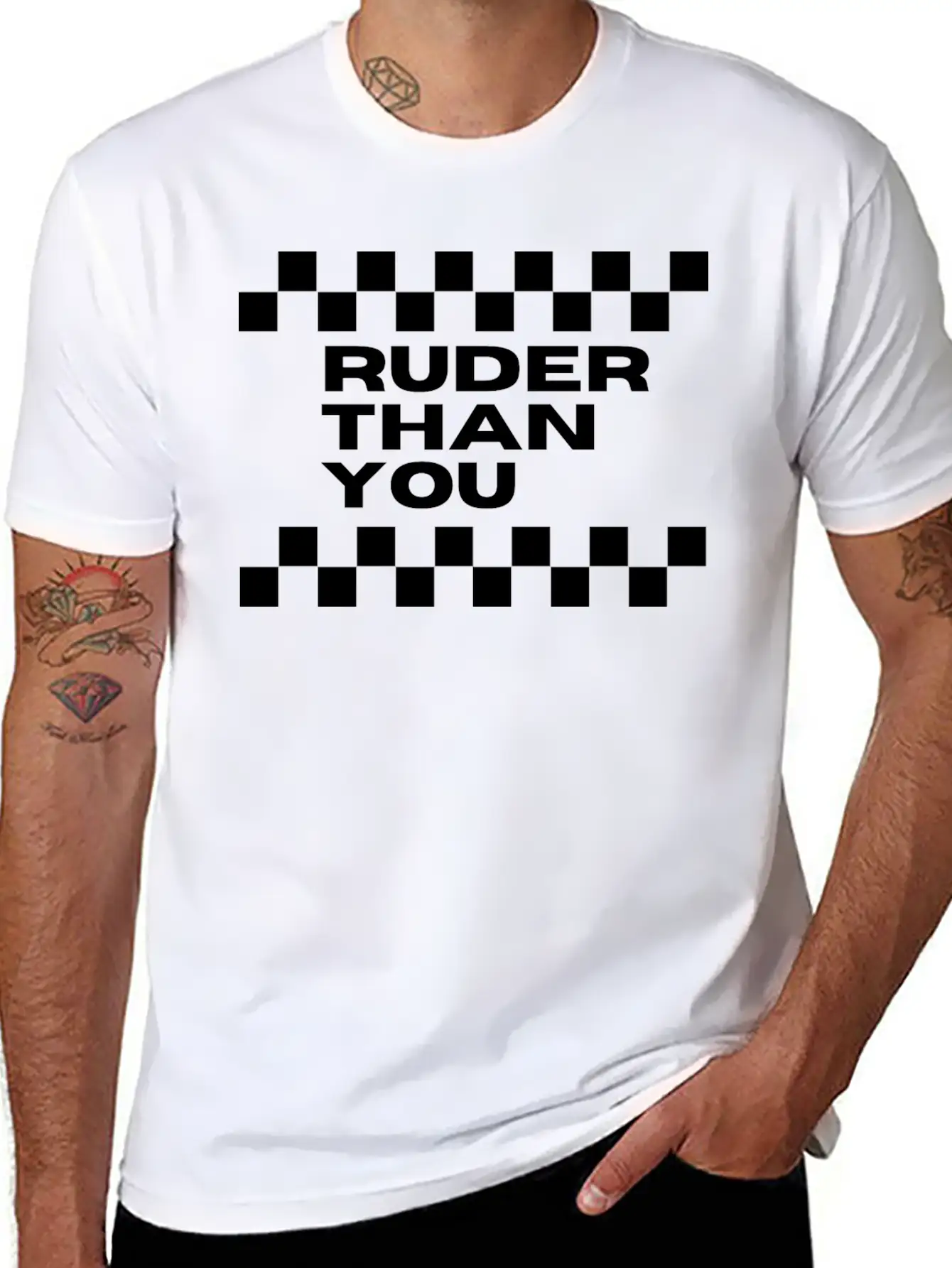 Ruder Than You - SKA Unisex Casual T-Shirt – Clean Design For Daily Comfort