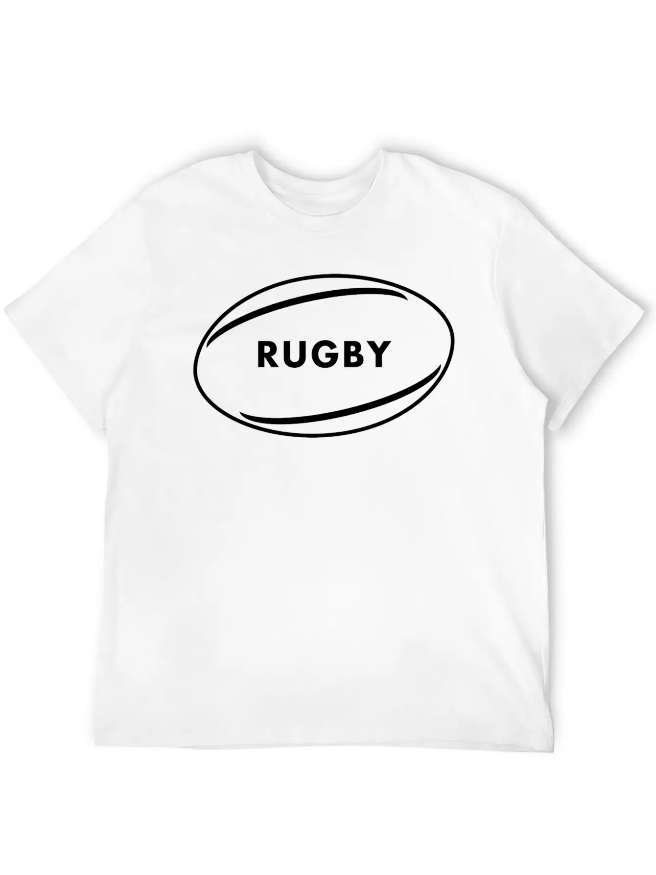 RUGBY Classic Fit Graphic Tee For Daily Comfort – Unisex Cotton Shirt