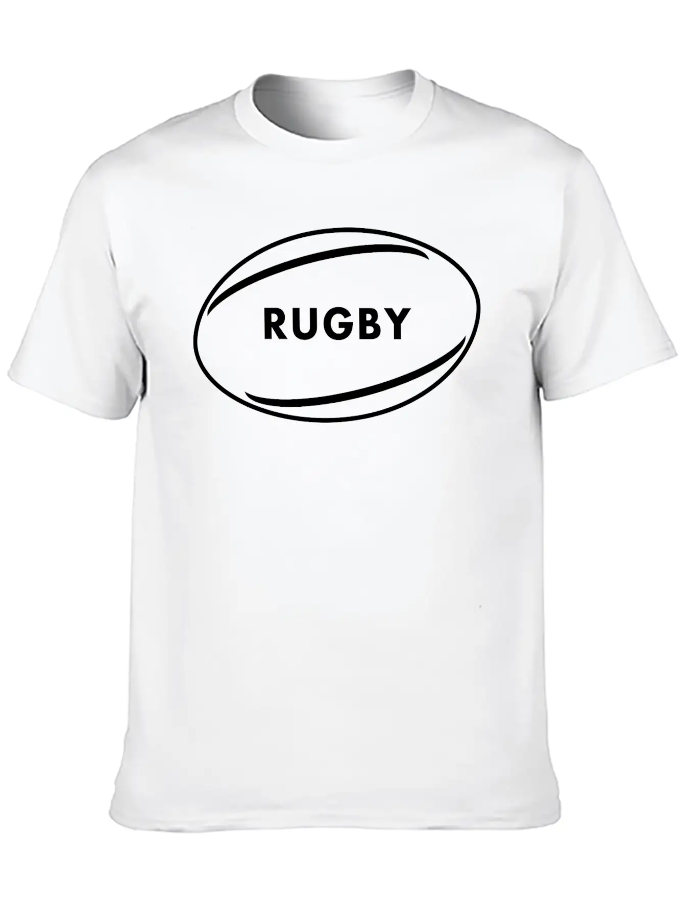 RUGBY Classic Fit Graphic Tee For Daily Comfort – Unisex Cotton Shirt