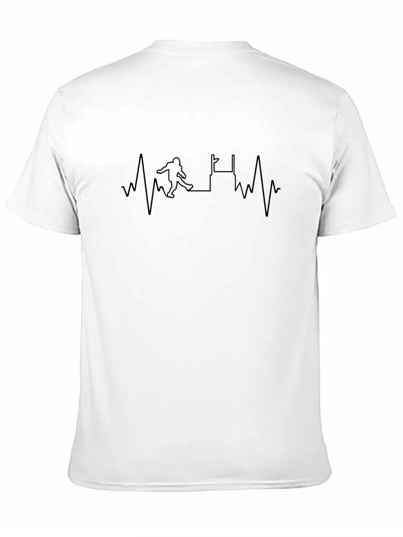 Rugby Heartbeat Soundwave Product Unisex Casual T-Shirt – Clean Design For Daily Comfort