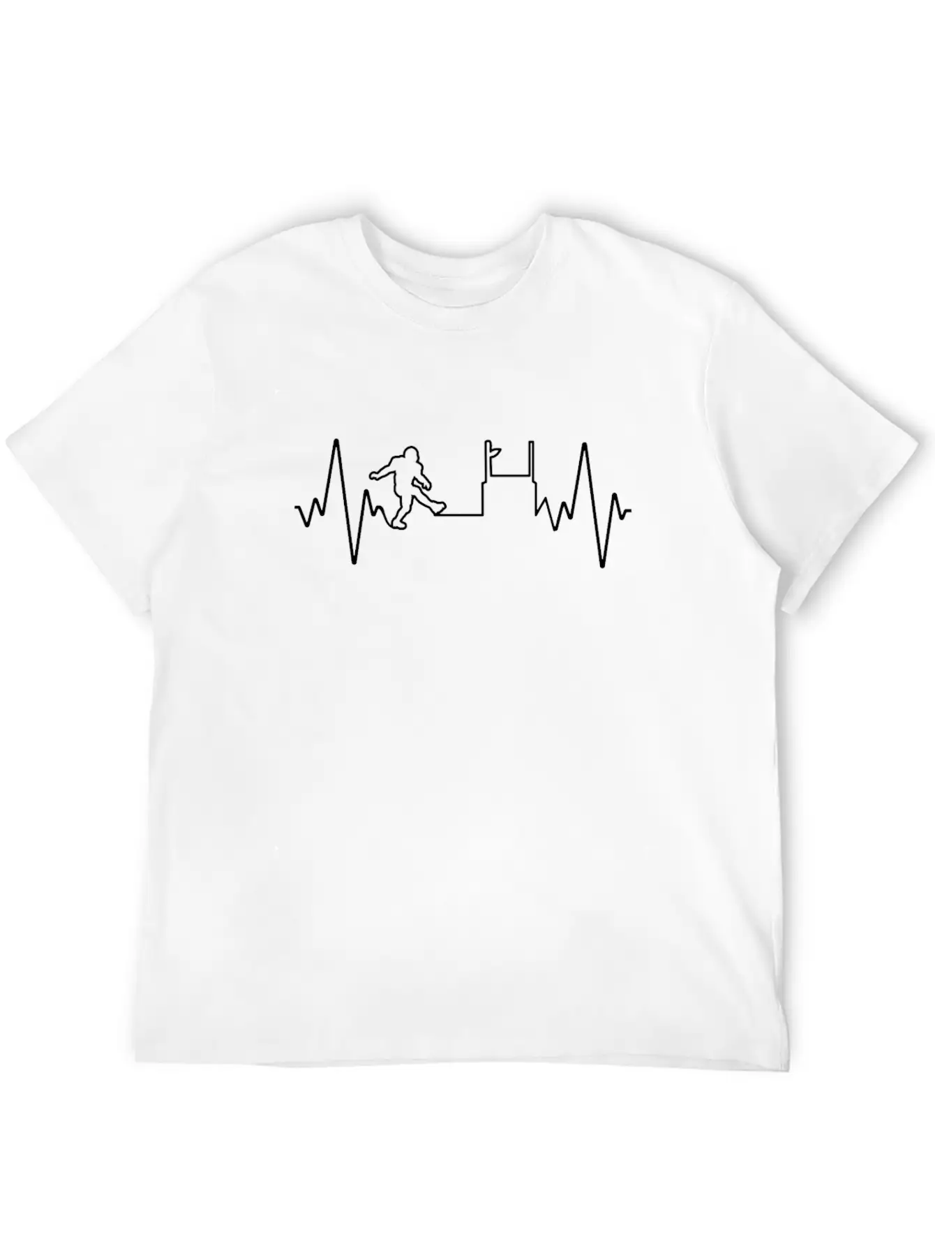 Rugby Heartbeat Soundwave Product Unisex Casual T-Shirt – Clean Design For Daily Comfort