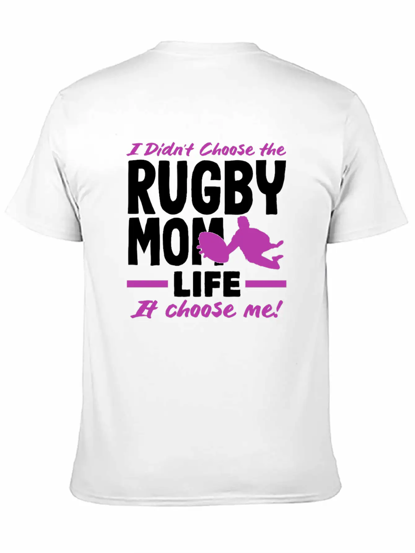 Rugby Player Mom Life Chose Me Classic Fit Graphic Tee For Daily Comfort – Unisex Cotton Shirt