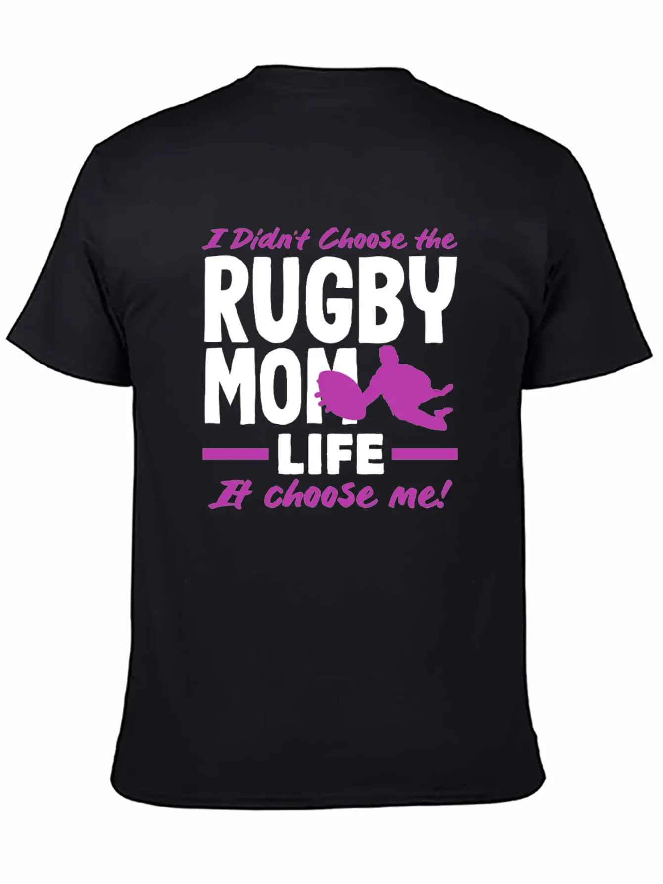 Rugby Player Mom Life Chose Me Classic Fit Graphic Tee For Daily Comfort – Unisex Cotton Shirt