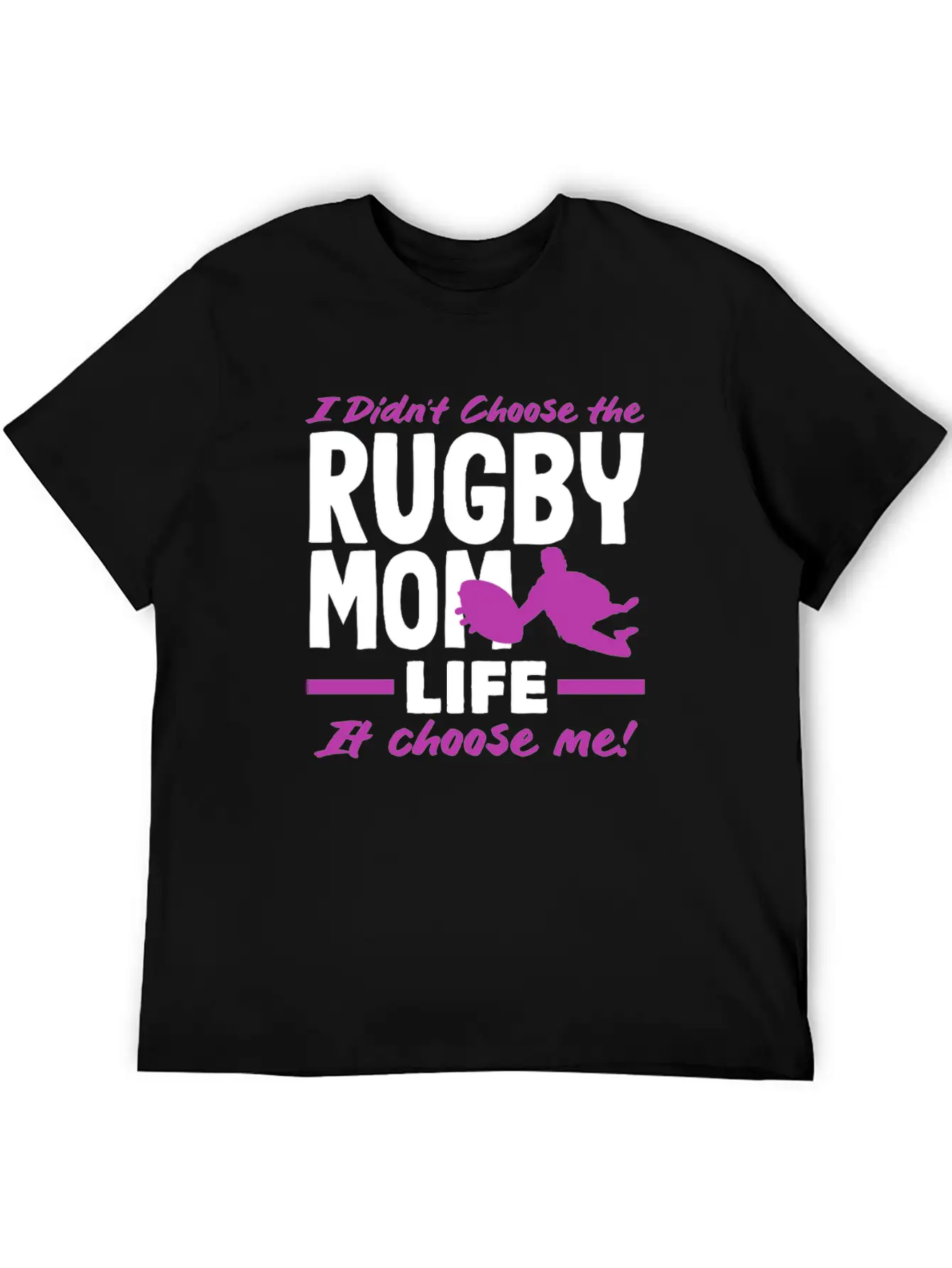 Rugby Player Mom Life Chose Me Classic Fit Graphic Tee For Daily Comfort – Unisex Cotton Shirt