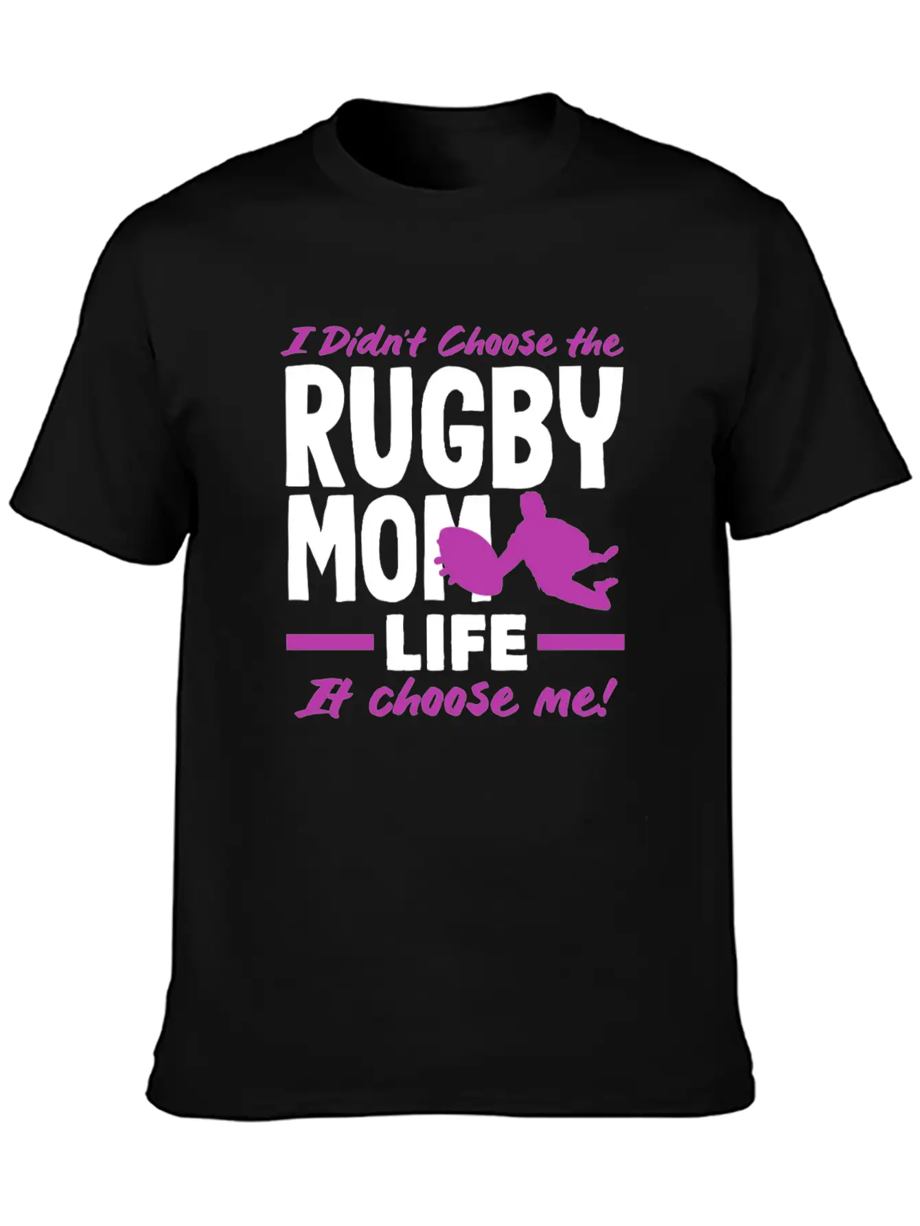 Rugby Player Mom Life Chose Me Classic Fit Graphic Tee For Daily Comfort – Unisex Cotton Shirt